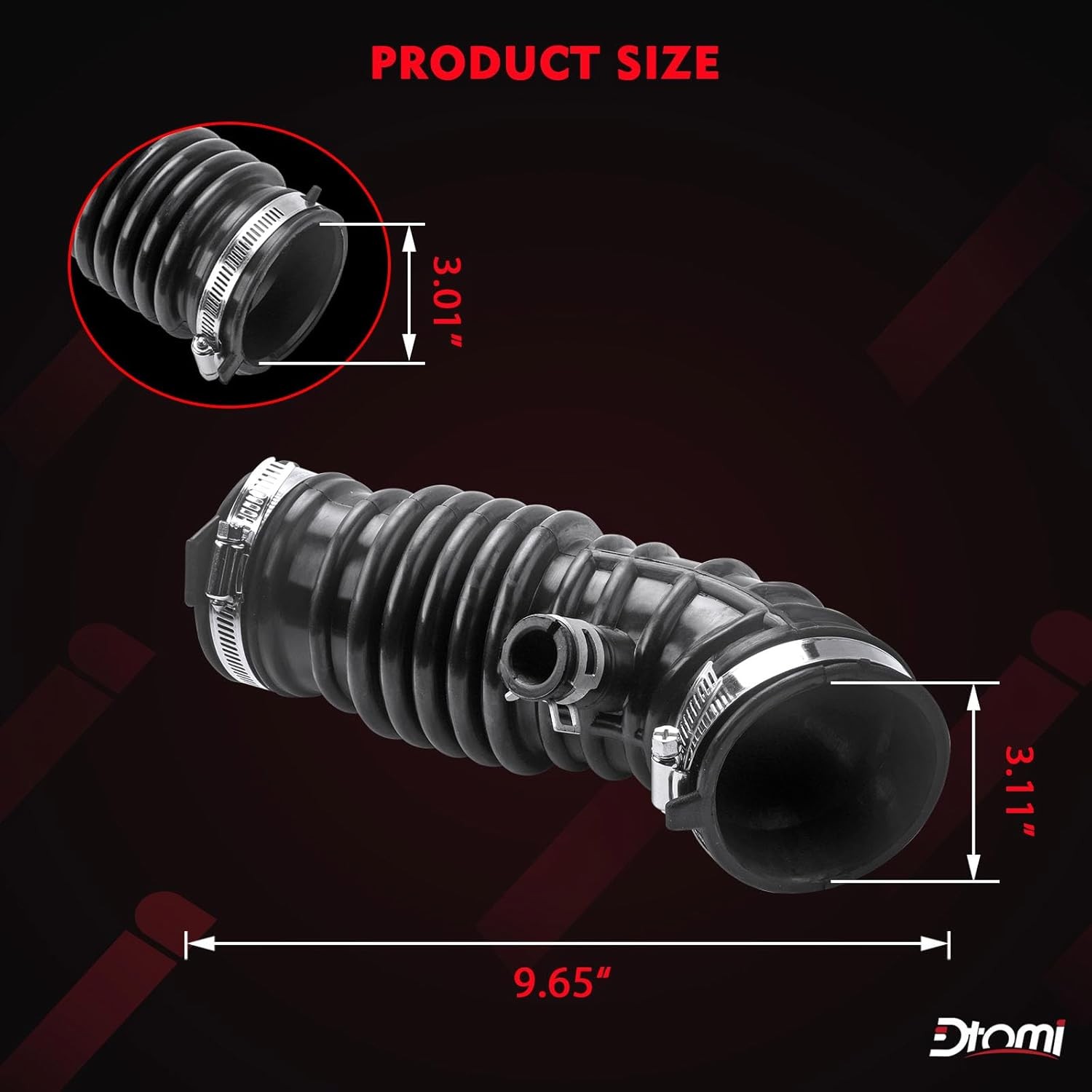 Engine Air Intake Hose Tube for Infiniti Vehicles, Left & Right Compatible