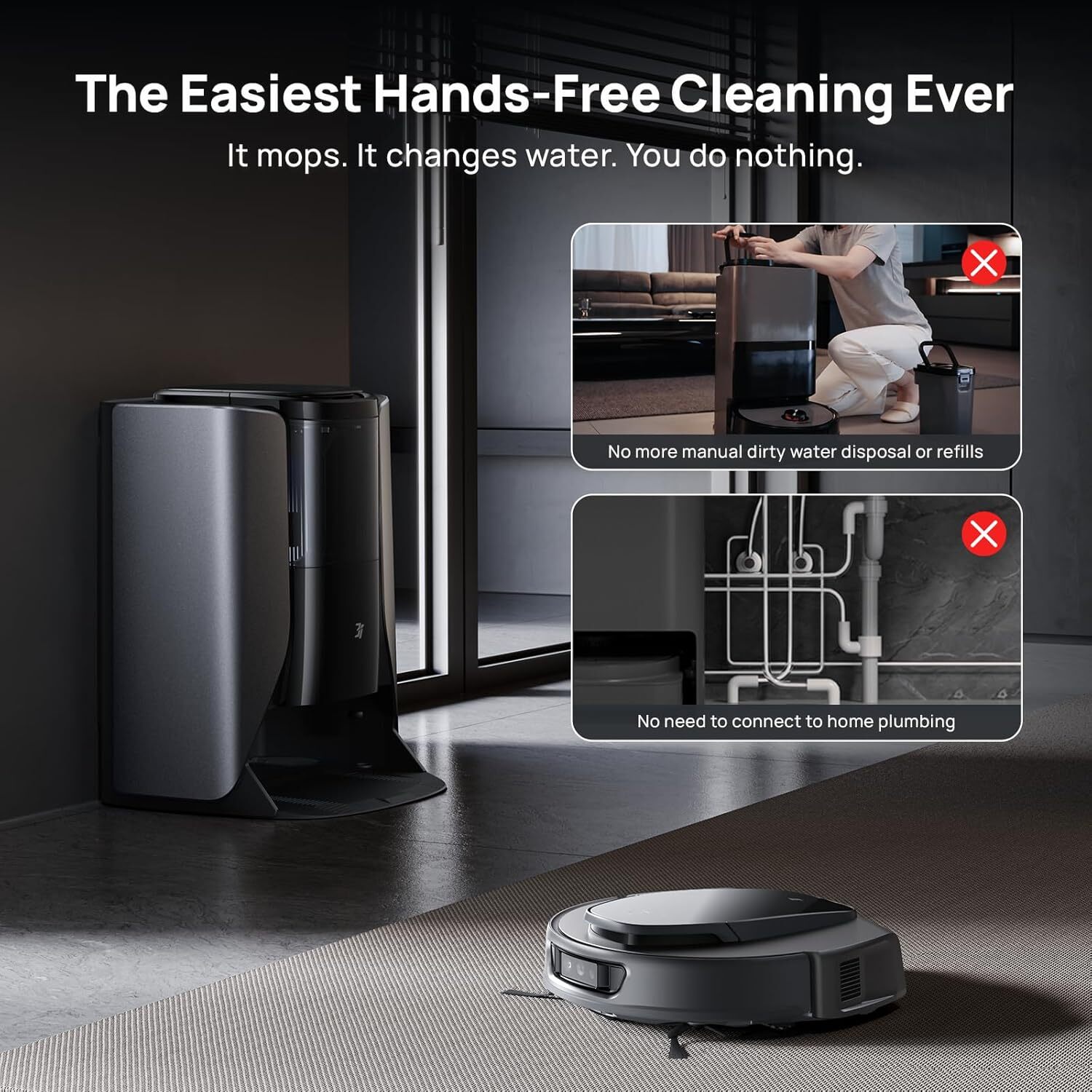 3i S10 Ultra Robot Vacuum and Mop with WaterRecycle System, 13000Pa Suction,