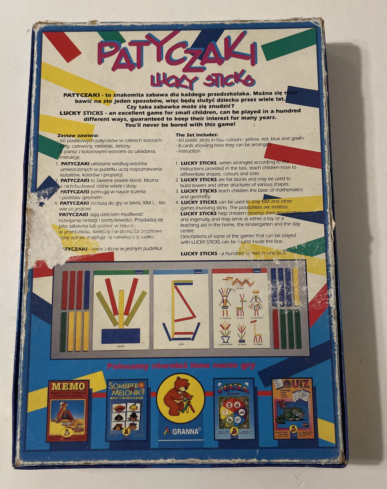 Lucky Sticks Educational Toy by Granna – Polish and English Instructions