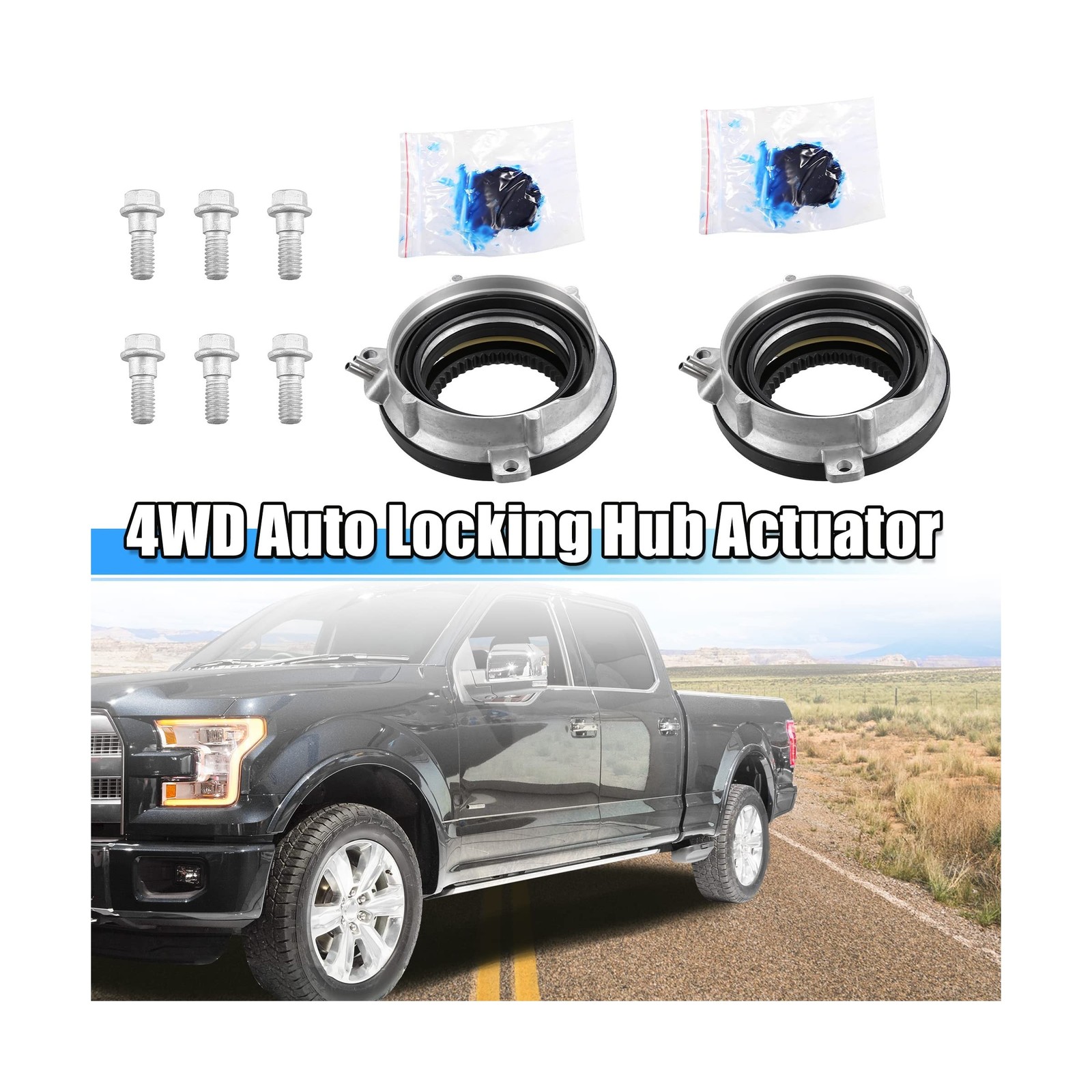 X AUTOHAUX 2 Pcs 4×4 Auto Locking Hub 4WD Locking Hub Actuator for Ford F-150…