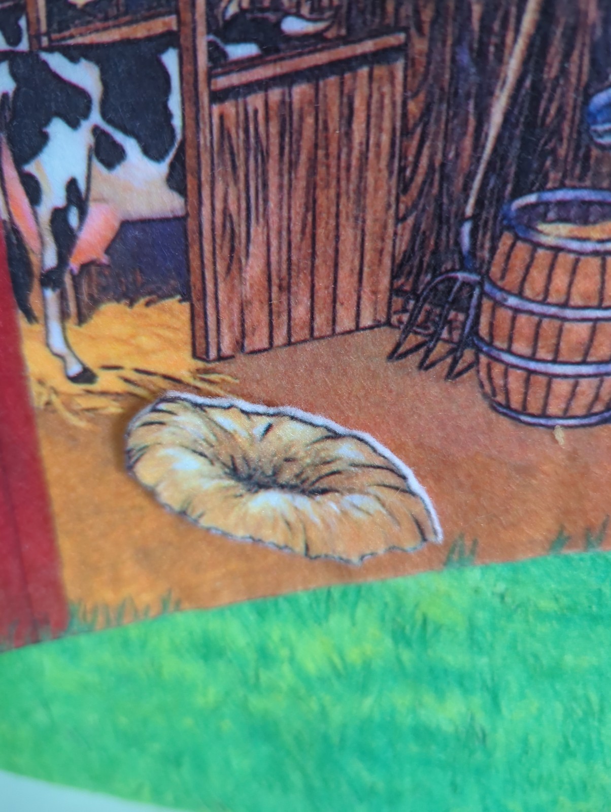 Felt Farm Animal Story Set Large 31″ X 23″ W/ 42 Animals, Buildings, Farmers Etc