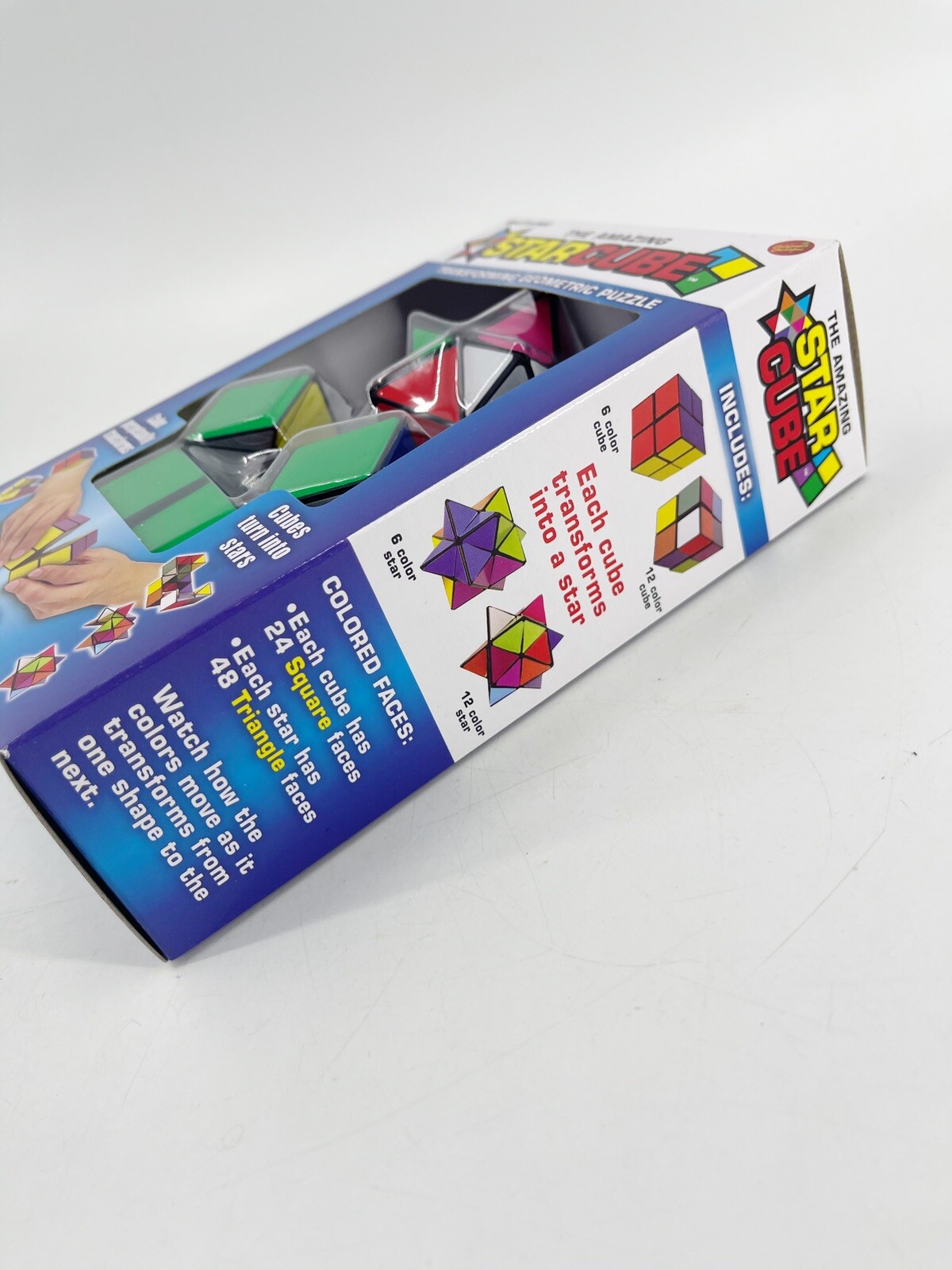 New THE AMAZING STAR CUBE Transforming Geometric Puzzle California Creations