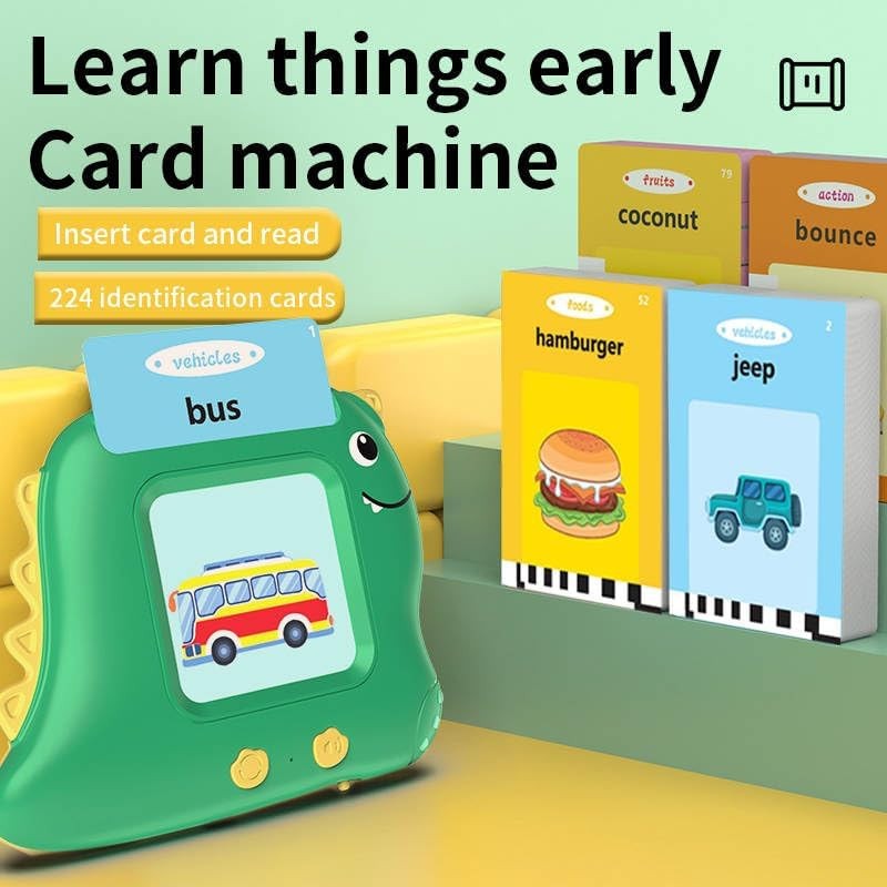 Talking Flash Cards Learning Machine Kids Educational Toy 112 Cards Rechargeable