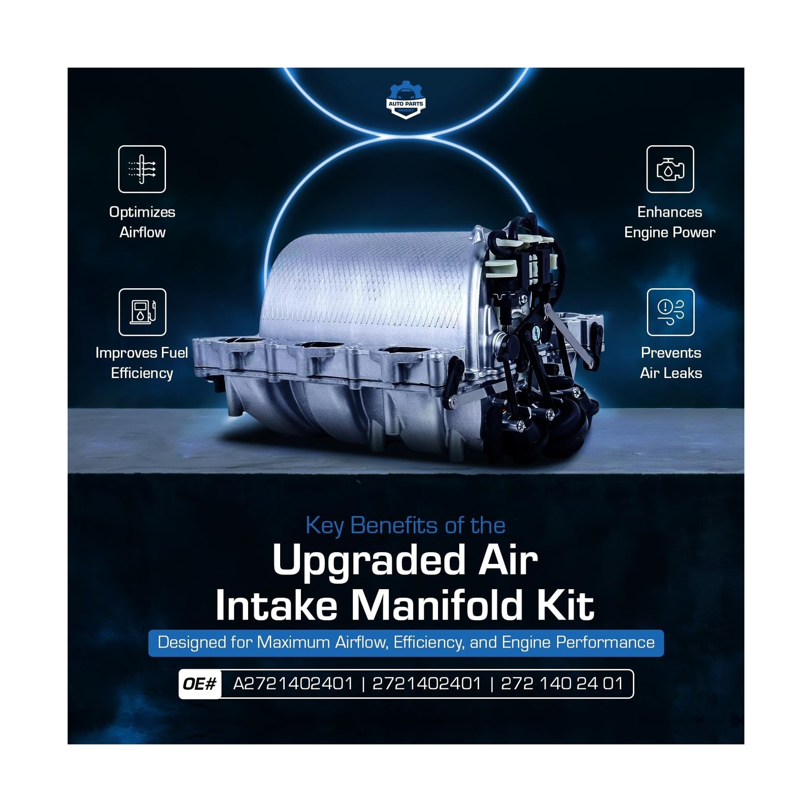 Upgraded Air Intake Manifold Kit Assembly Compatible with Mercedes-Benz C300 …