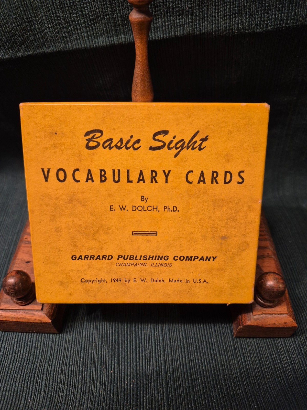 Vintage Basic Sight Vocabulary Cards By E.W. Dolch 1949 Garrard Press