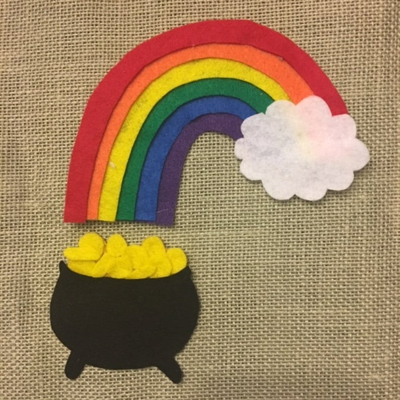 Luck of the Irish Felt Pieces for Felt or Flannel Board Play