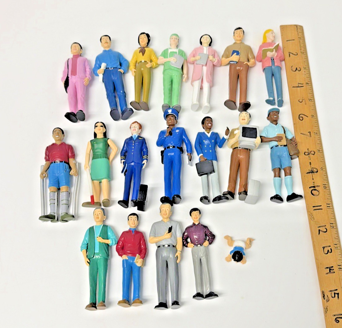 VTG Lot 19 Lakeshore Community Block Play Figures: LEO’s, Blind, Careers & MORE