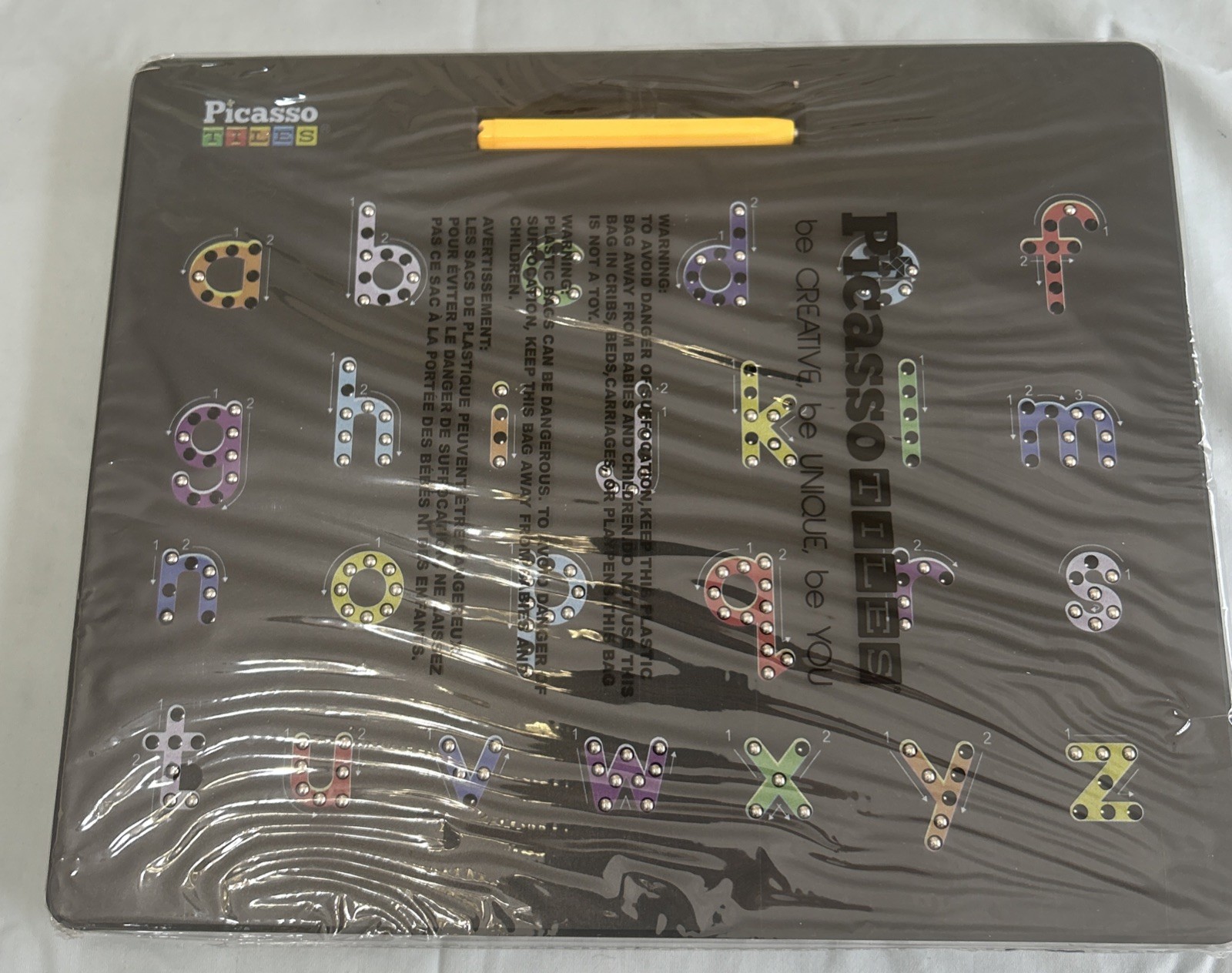 Picasso Toys Alphabet Magnetic Drawing Board 10x12in Double Sided