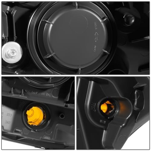 Right Passenger Headlight Assembly Halogen Black Housing for Kia Soul 2010-2011