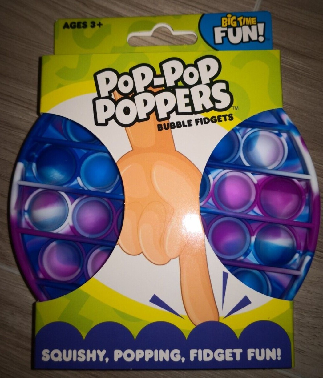 Brand New Pop-Pop Poppers Bubble Fidget Toy From Big Time Fun Multi-Color