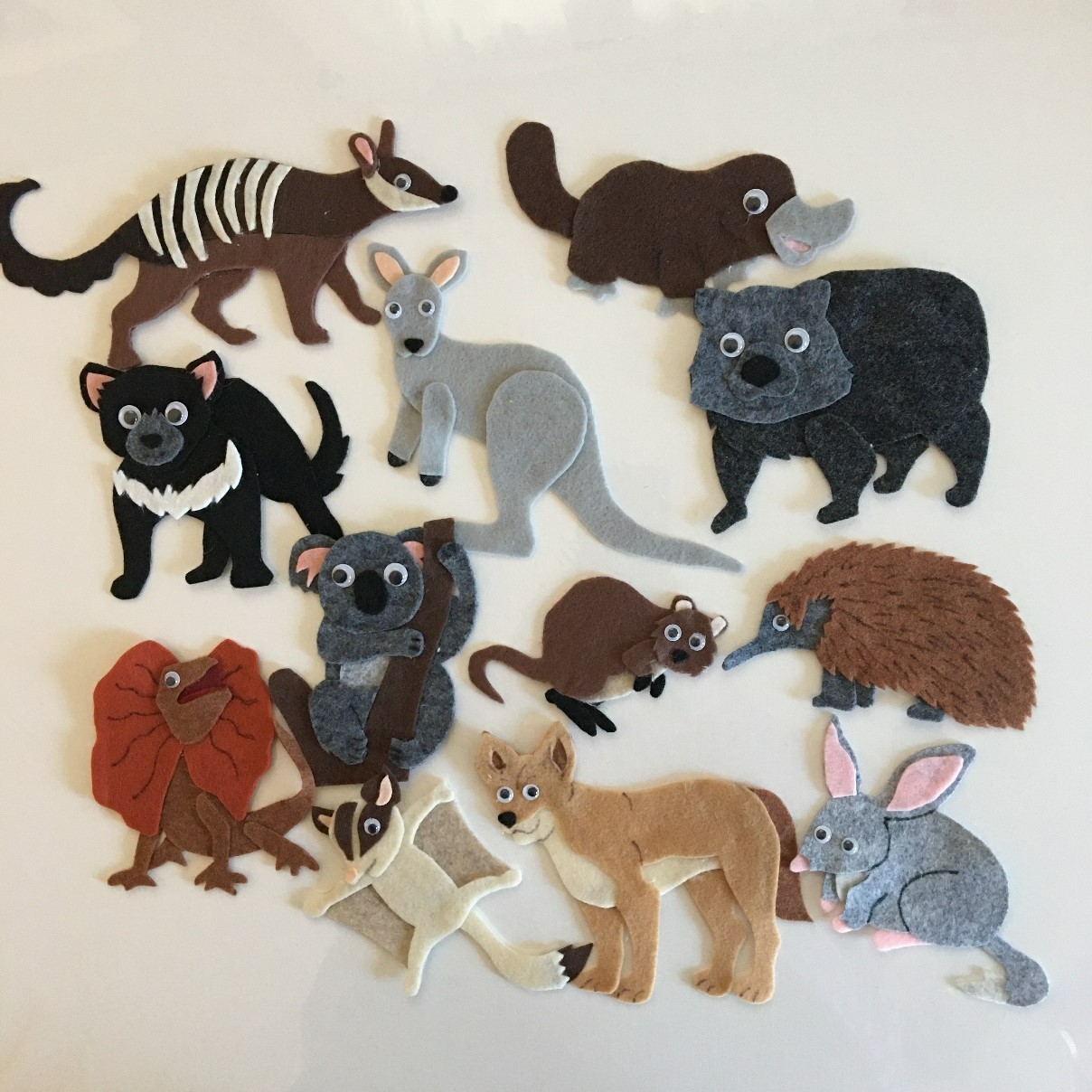 Australian Animals Sample Set for Felt /Flannel Board Play