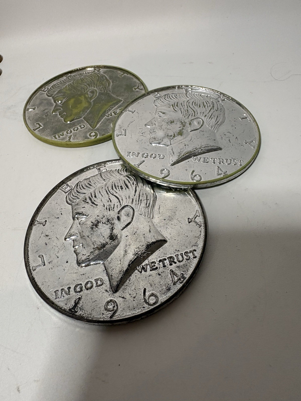 3″ Plastic Play Money Lot Of 19 Hong Kong Kennedy Lincoln Buffalo Roosevelt