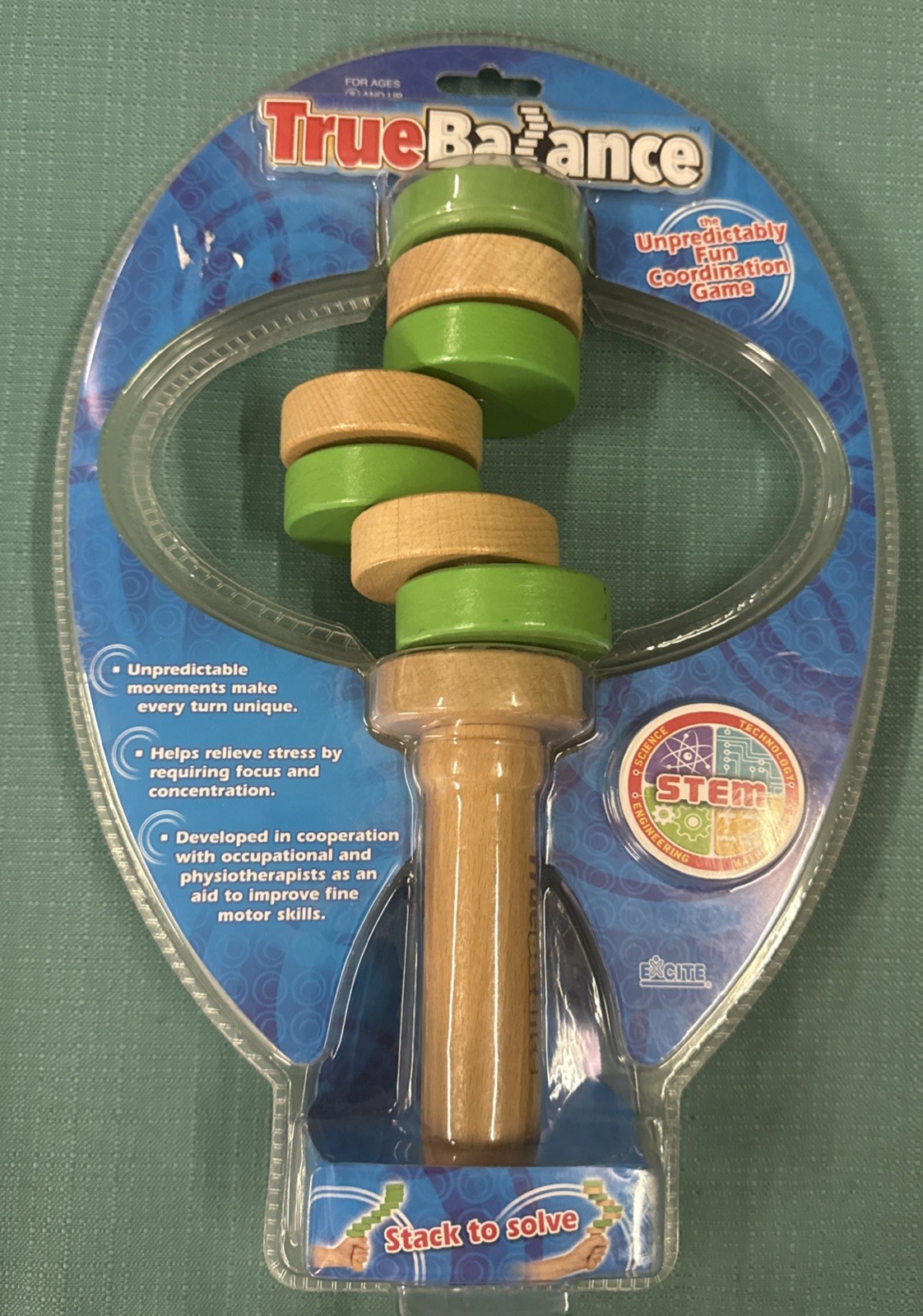TrueBalance Coordination Game Balance Wood Toy for Adults and Kids STEM – New