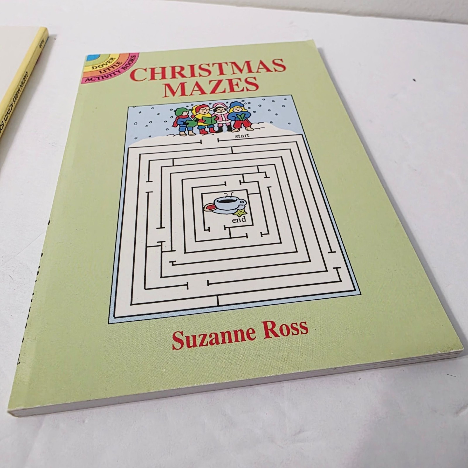 3 Vtg Dover Little Activity Books Christmas Mazes Garden Fairies Coloring Book