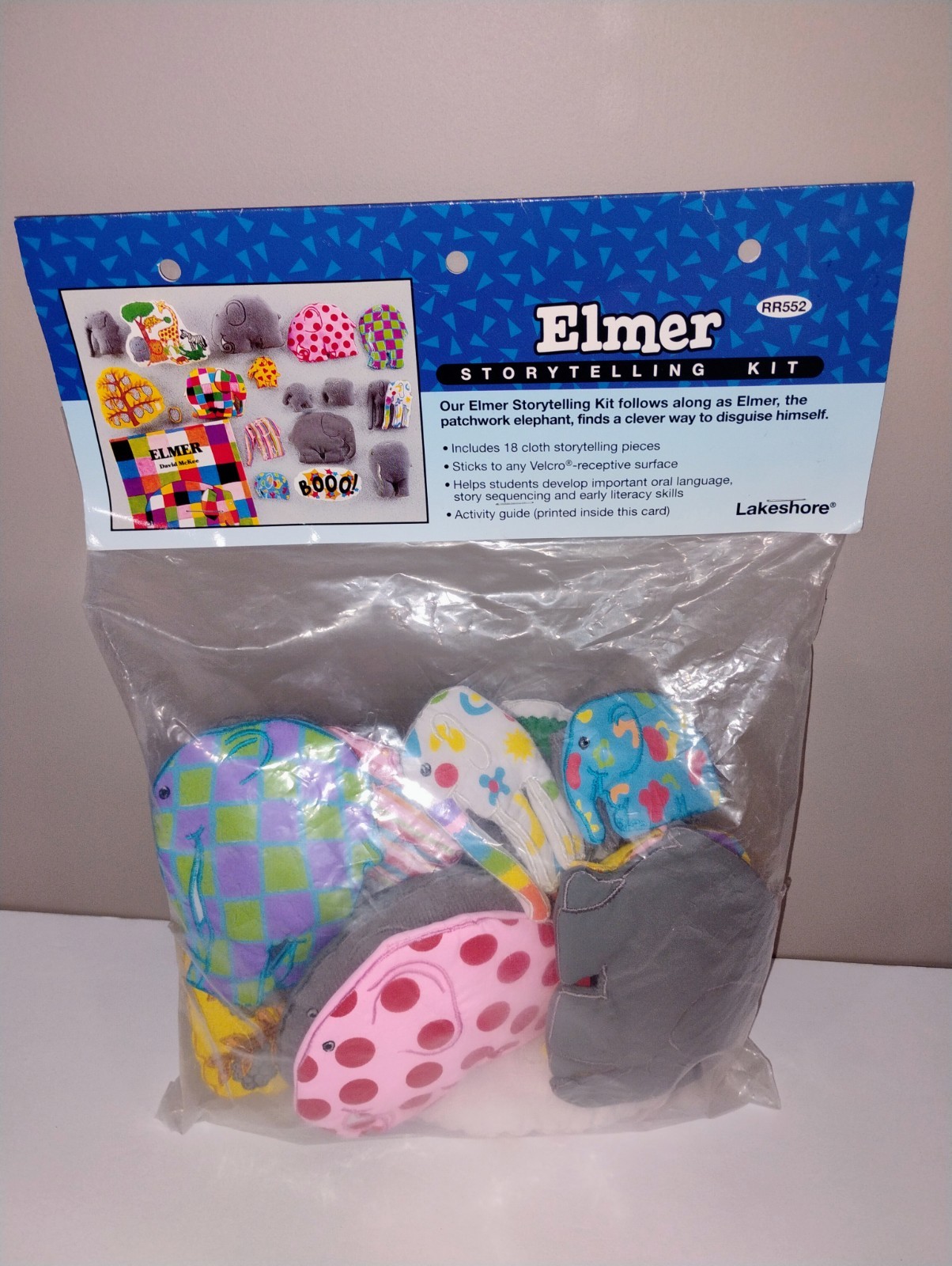 Elmer Elephant Vintage Lakeshore Storytelling Kit Preschool Homeschool