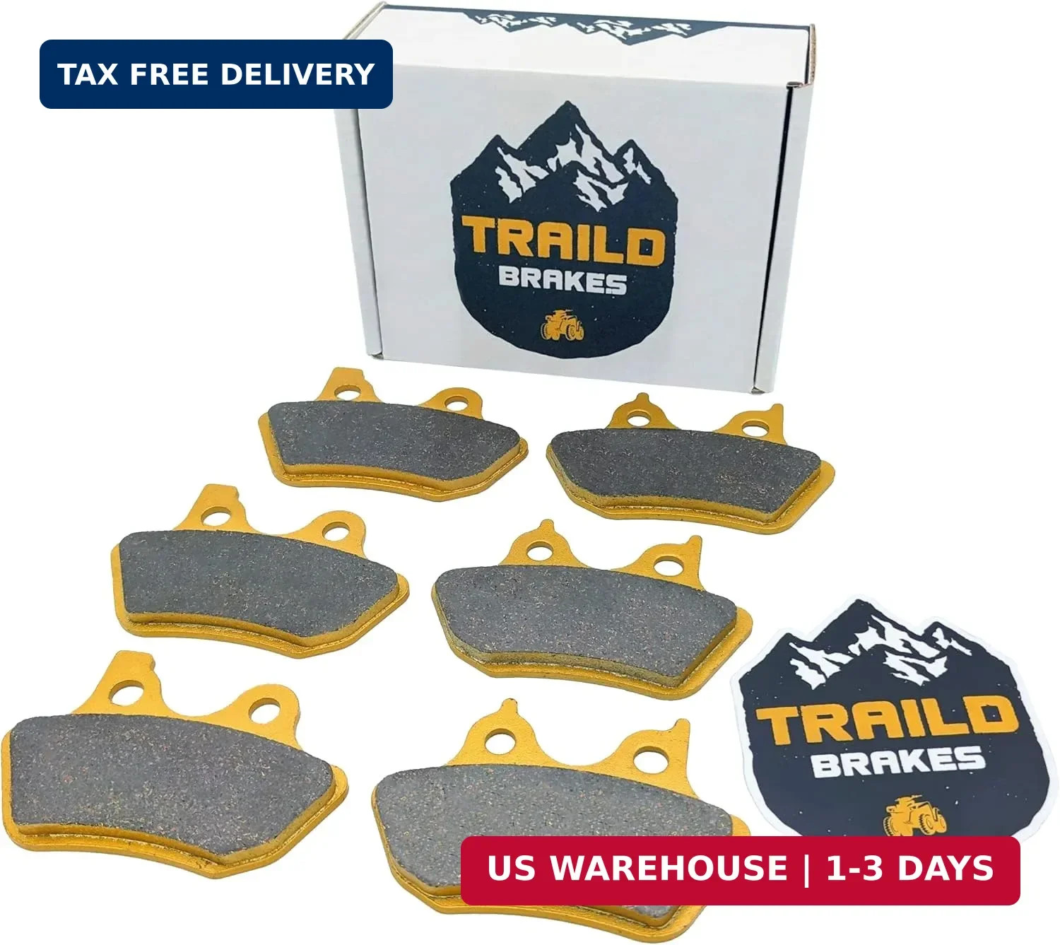 Traild Harley Touring Ceramic Brake Pads 2000-2007 Road King Classic Custom Stre
