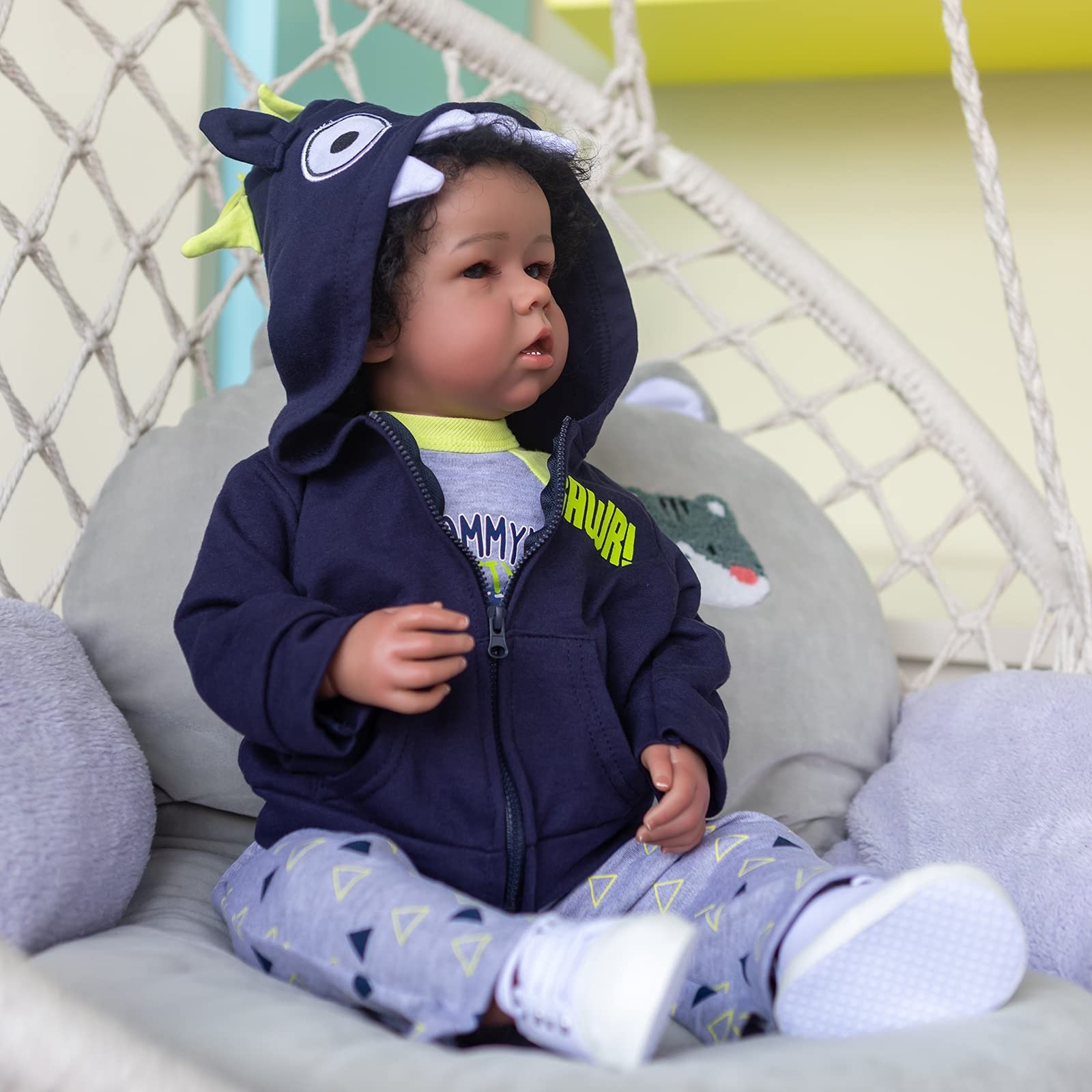 iCradle Reborn Baby Dolls Boy Black Biracial African American Realistic Newbo…
