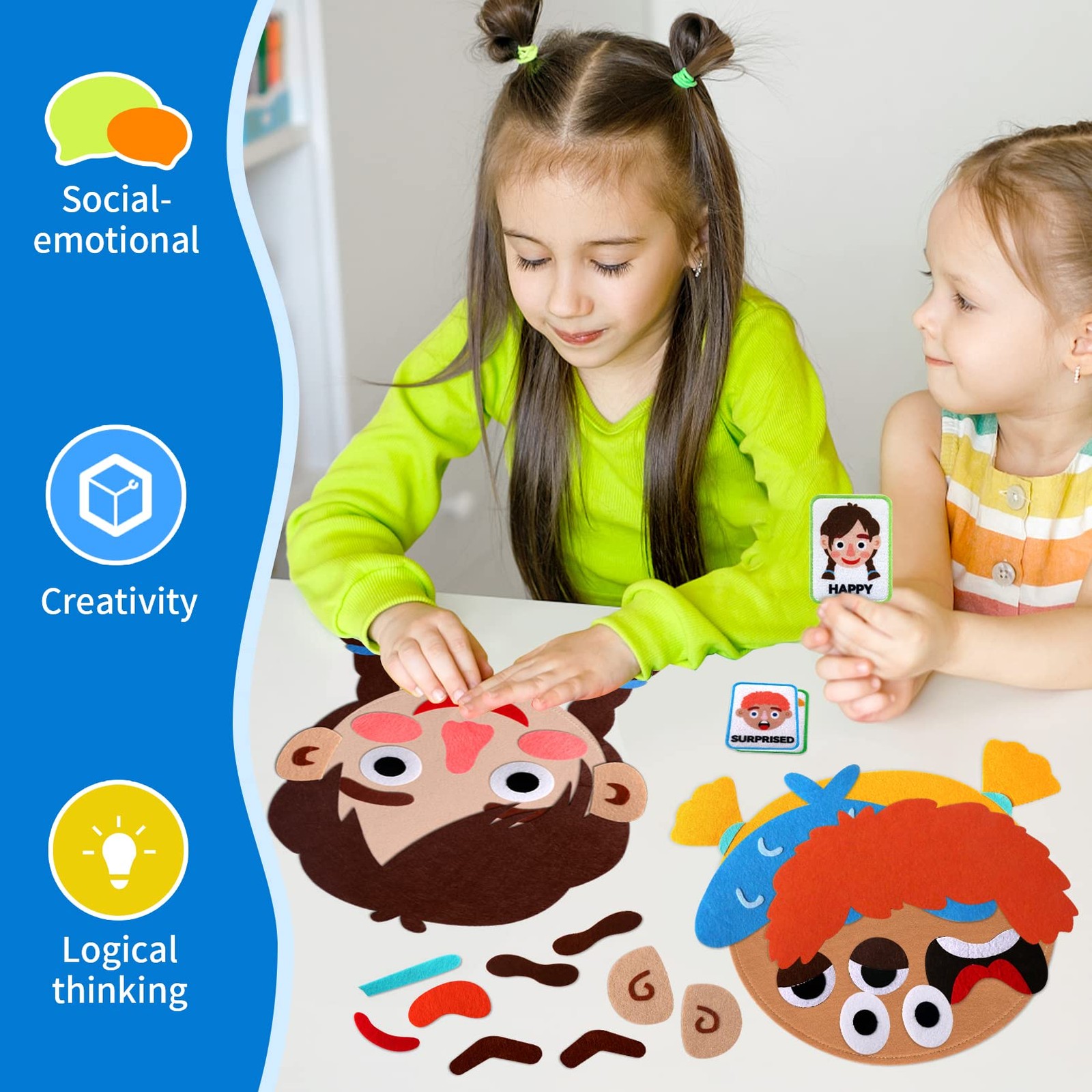 86 Pcs Social Emotional Learning Activities Sensory Toys for – Montessori Toy…