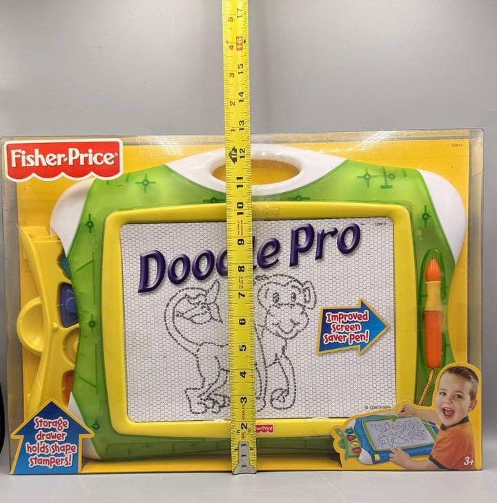 Fisher-Price Doodle Pro Magnetic Drawing Board Green Complete G5615
