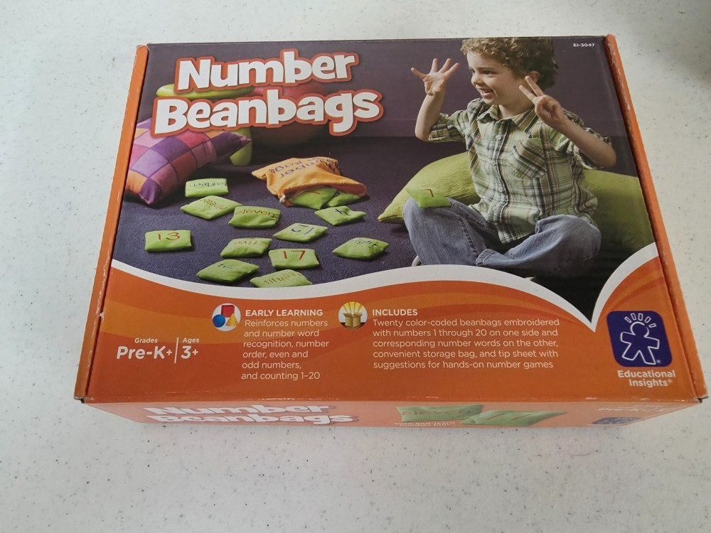 Number Bean Bags Toss-and-learn number fun! Pre-K+ Ages 3+ Educational Insights