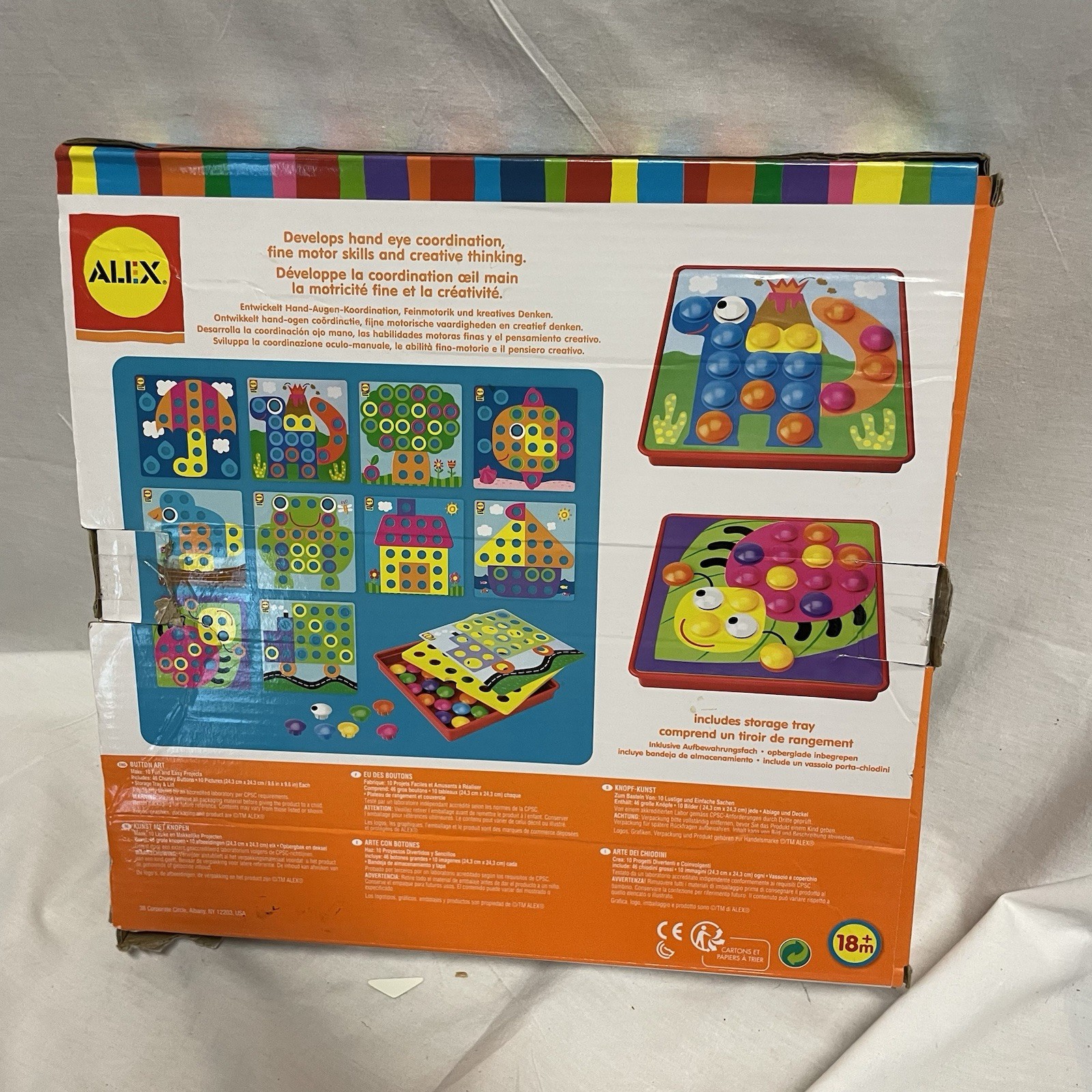 Alex Toys Little Hands Button Art – 10 Projects Art Activity Set – Discontinued