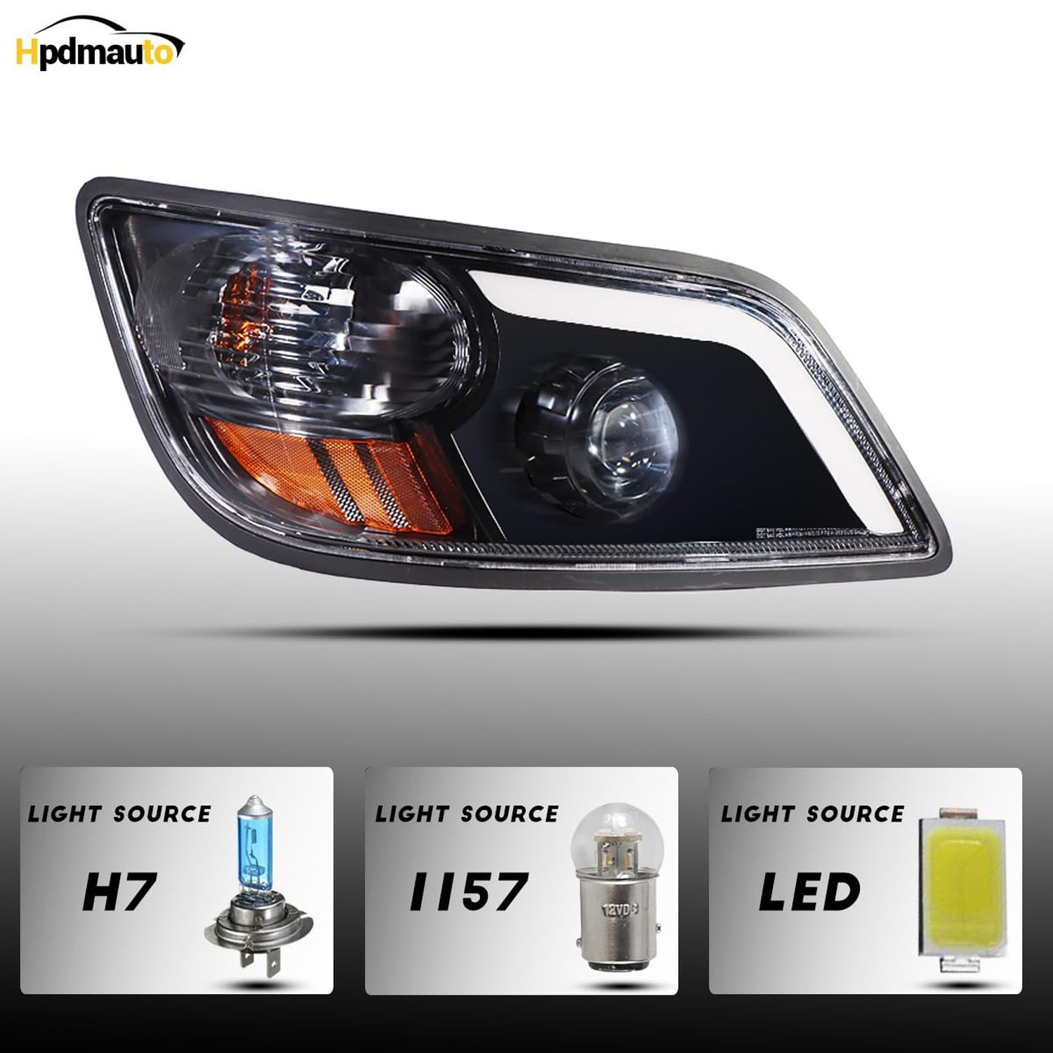 Headlight Assembly fit for 2011+ Hino 238 258 268 338 Truck Right Passenger S…