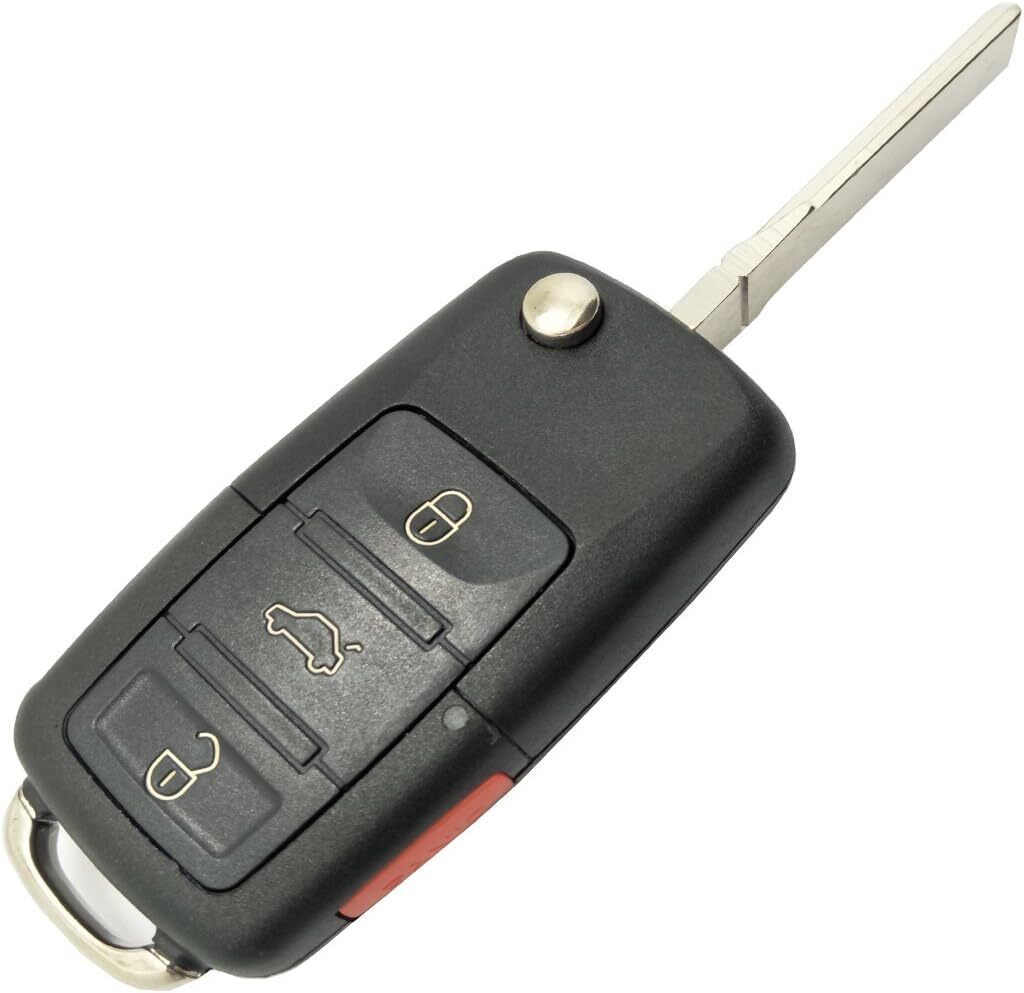 Replacement Key Fob Shell Case fit for VW Volkswagen Jetta Passat Golf Beetle