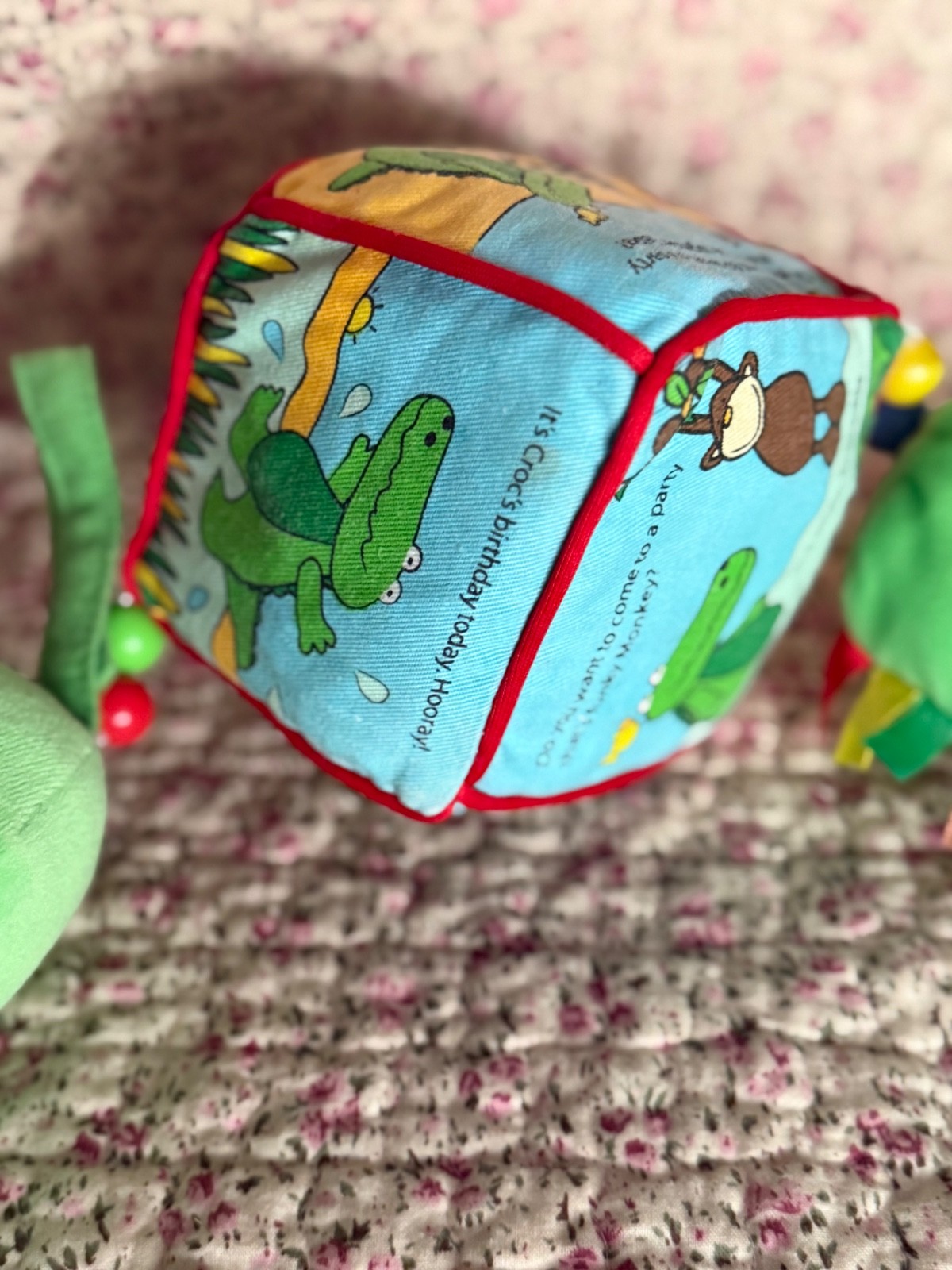 Jelly Kitten Croc Baby Crocodile Story Learning Plush Crackle Rattle Jungle Rare