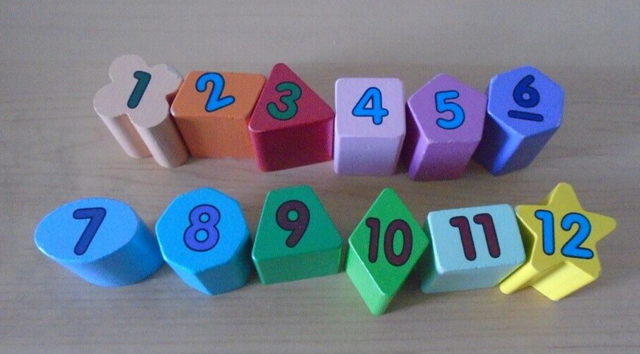 Melissa & Doug Learning Wood Shape Sorting Clock