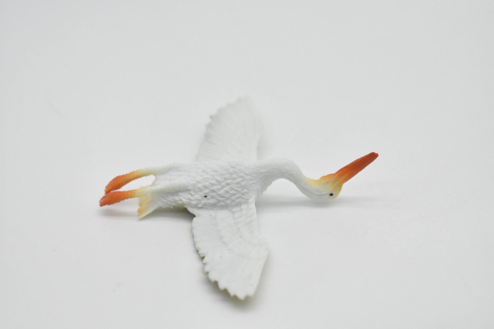 Stork, Flying, Toy Bird, Very Nice Plastic Model 3 Inch F613 B124