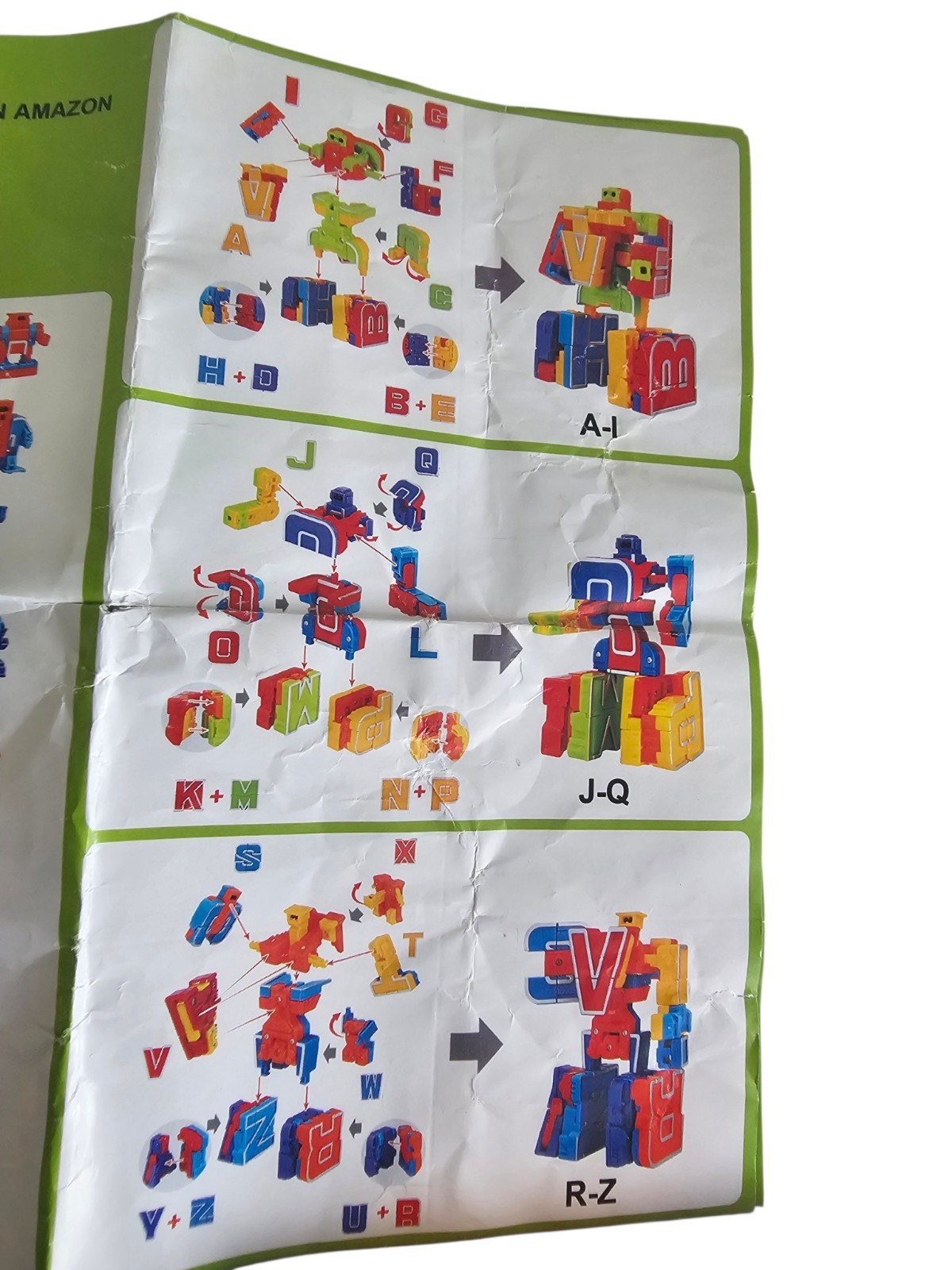 ALPHABLOCKS Alphabet Character Set for Kids Transforming And Combining Robots