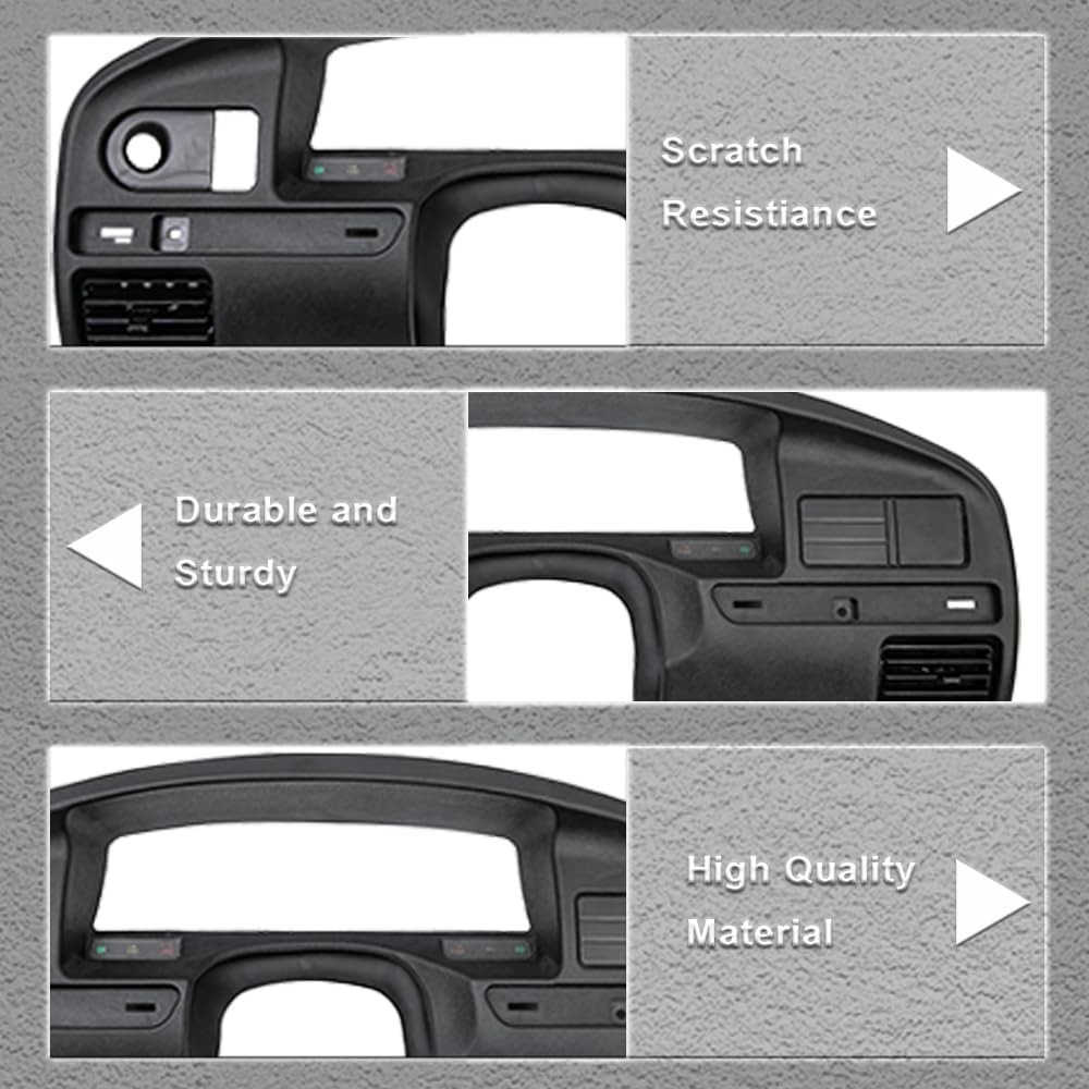 PIT66 Dash Panel Bezel Cover, Compatible with 1992-1997 Ford F150 F250 F350 Dash