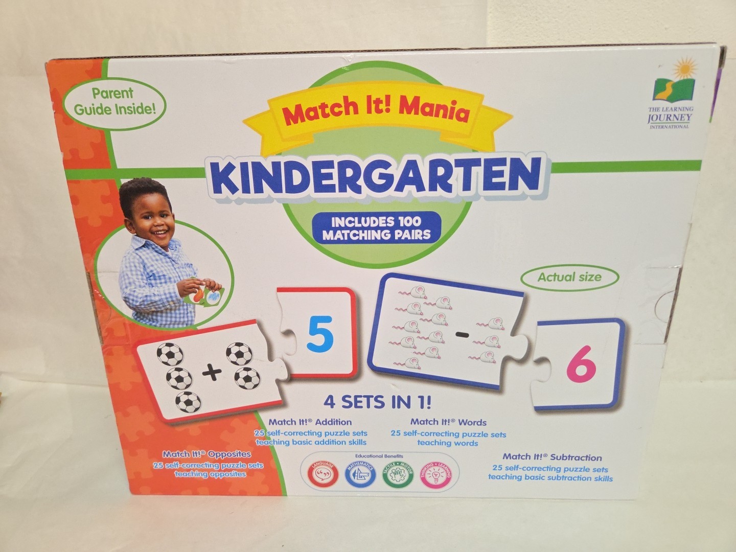 The Learning Journey Match It Mania Kindergarten Age 5-7 Years Flash Card Sets