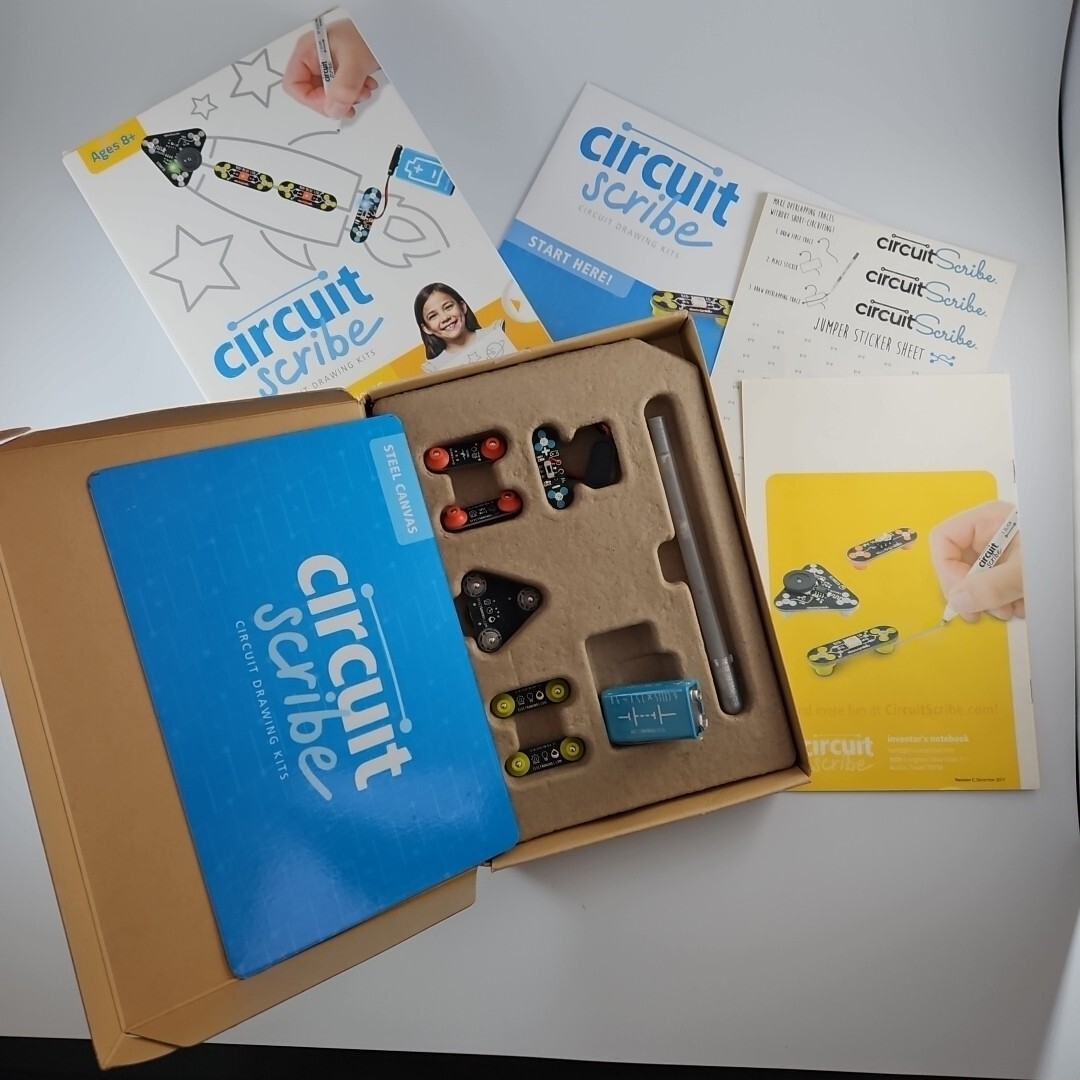 👍 Circuit Scribe Basic Kit –Conductive Ink Pen, Kids DIY