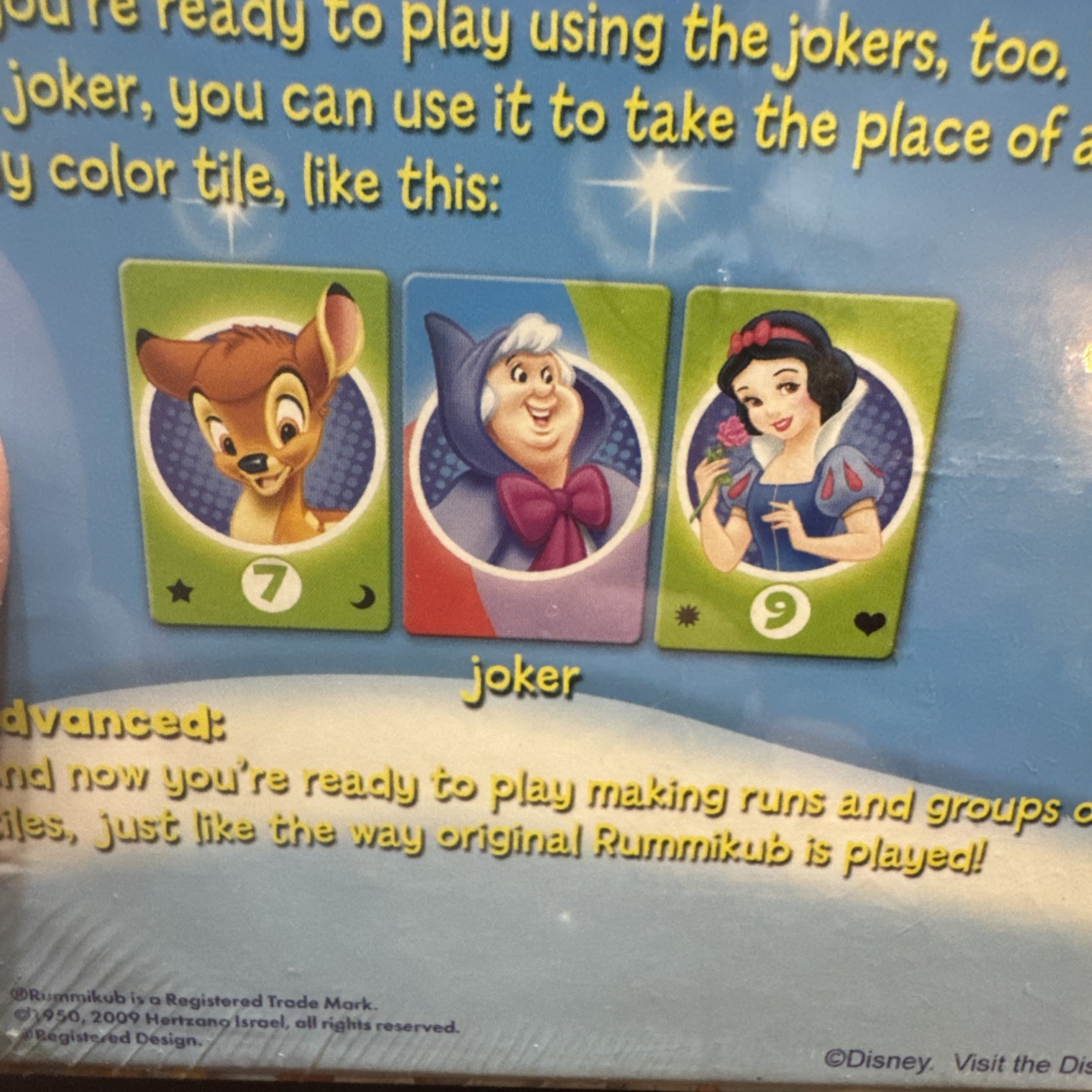 Disney Rummikub Kids Edition Preschool Numbers Learning Game Ages 4+ New/Sealed
