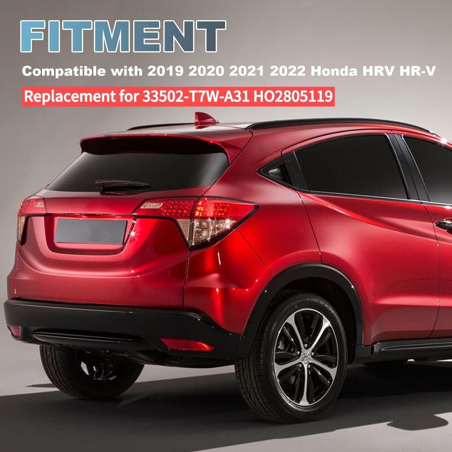 Right Tail Light 2019-2022 Honda HRV HR-V Replacement for 33502-T7W-A31 HO28051