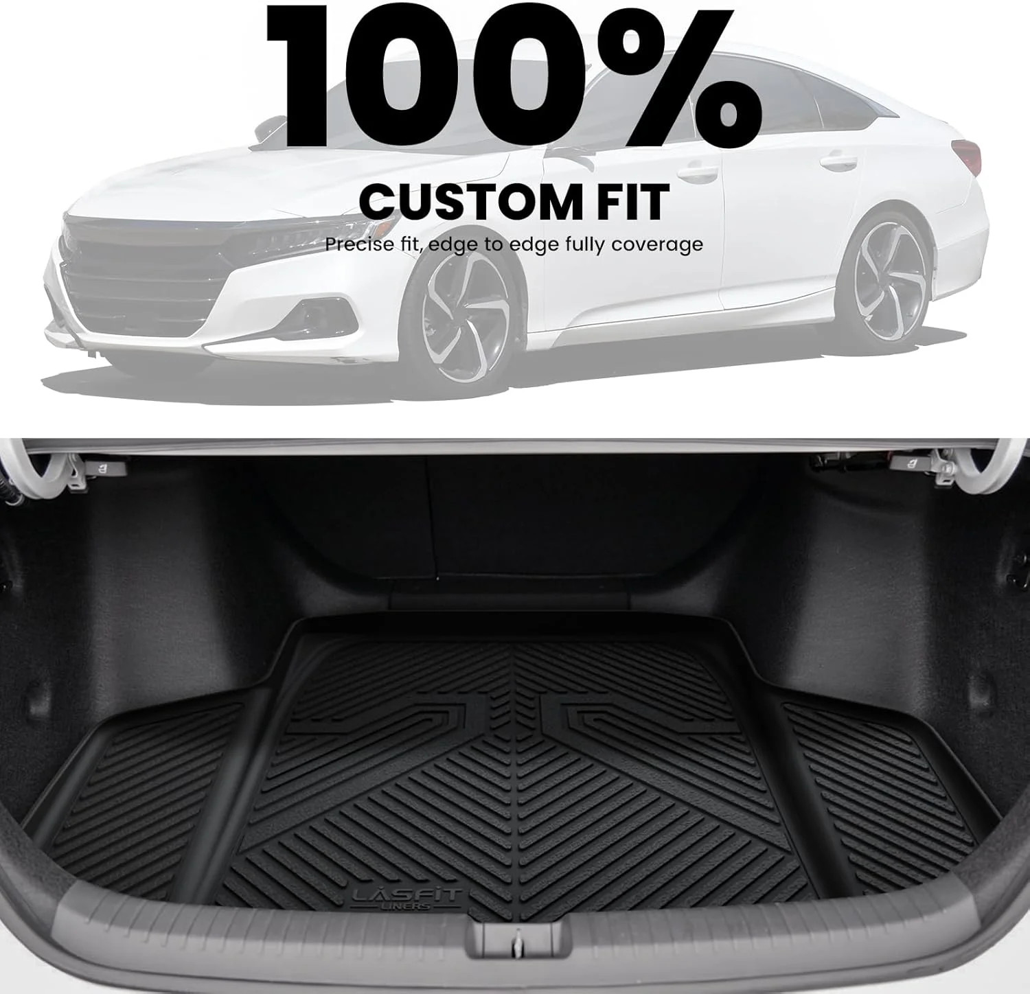 LASFIT Trunk Mat for Honda Accord Seden 2026 2025 2024 2023 2022 2021 2020 2019
