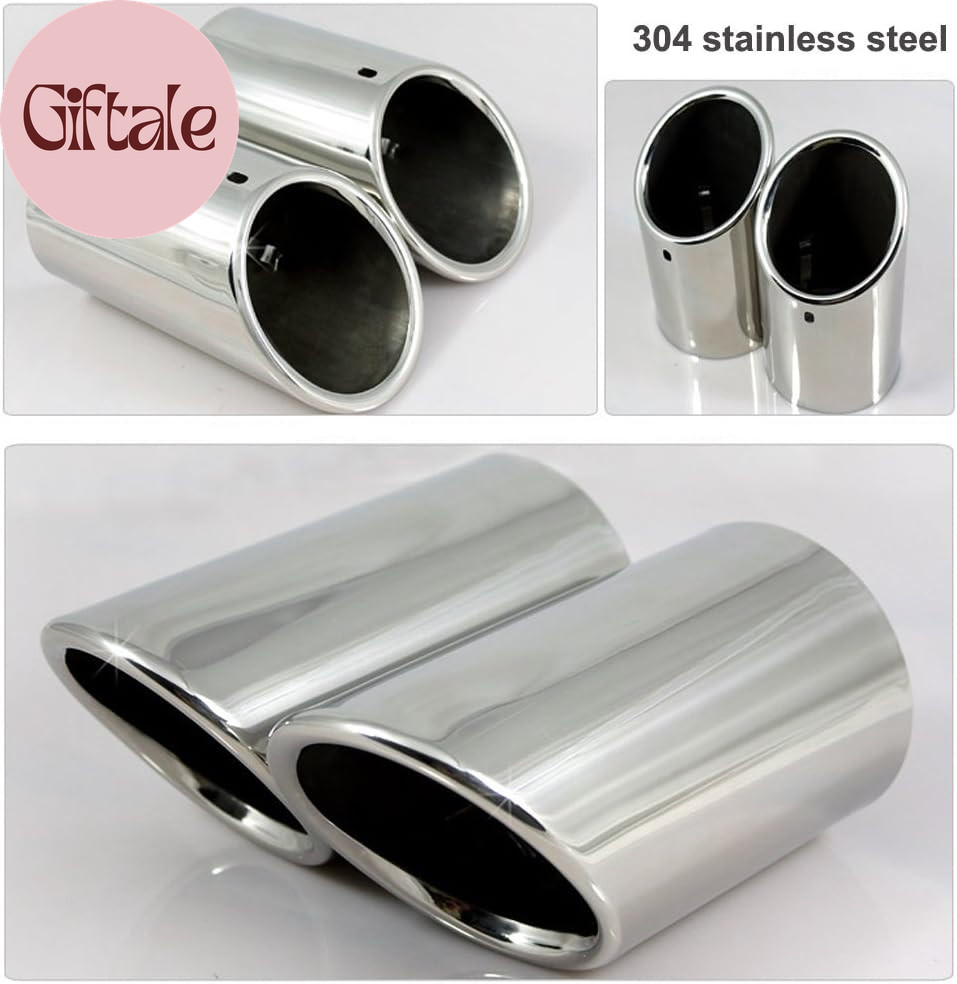 Exhaust Tips Pair Compatible with VW Volkswagen JETTA 2009-2018/ SAGITAR 2011-20