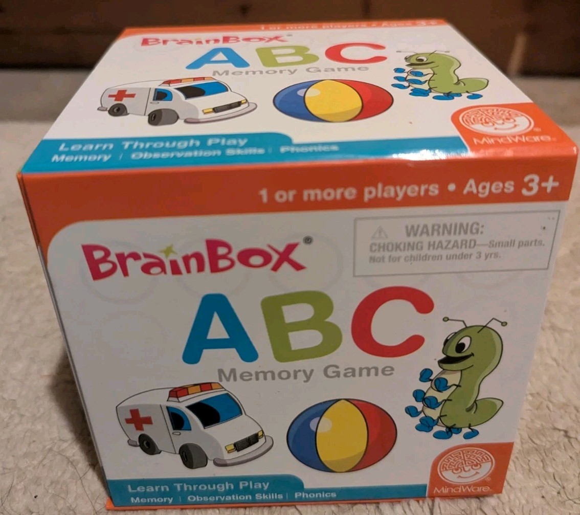 Brainbox My First ABC – Memory Observation Phonics – 1 or more players Ages 4+