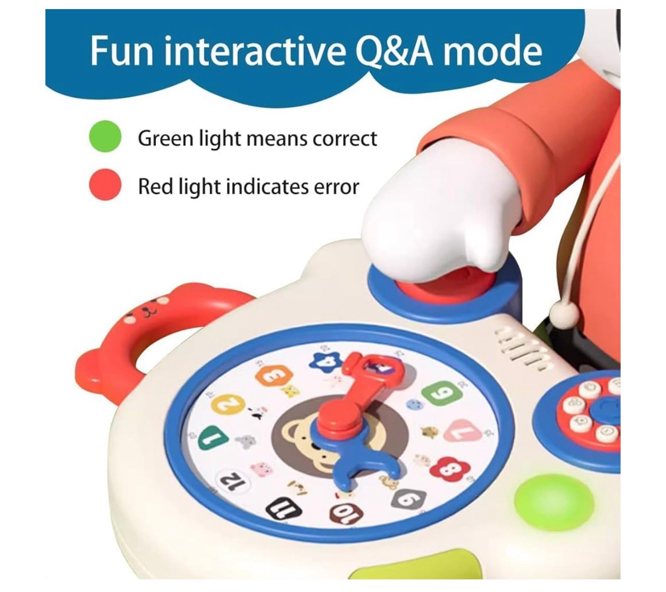 🚨 NEW – Learning Machine Clock Interactive Educational Multiple Cognition Toy