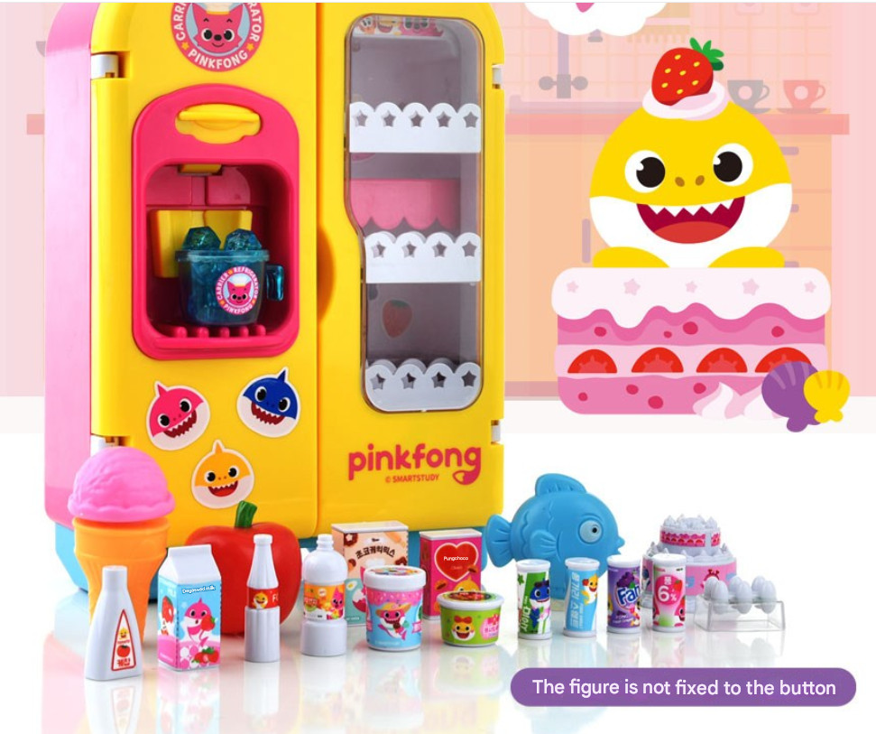 Pinkfong Talking and Singing Baby Shark Refrigerator Kitchen Play Kid Toy