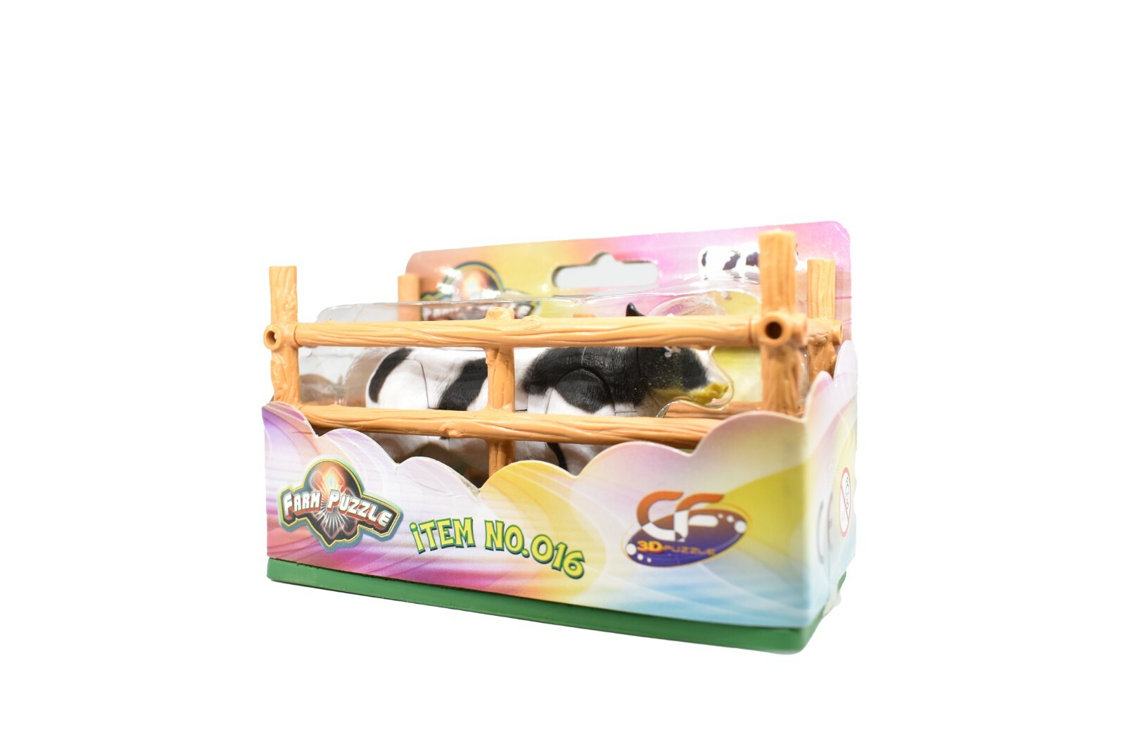 Cow, Black and White Holstein Realistic 3D Puzzle Toy Model Plastic 3.5″ F3046