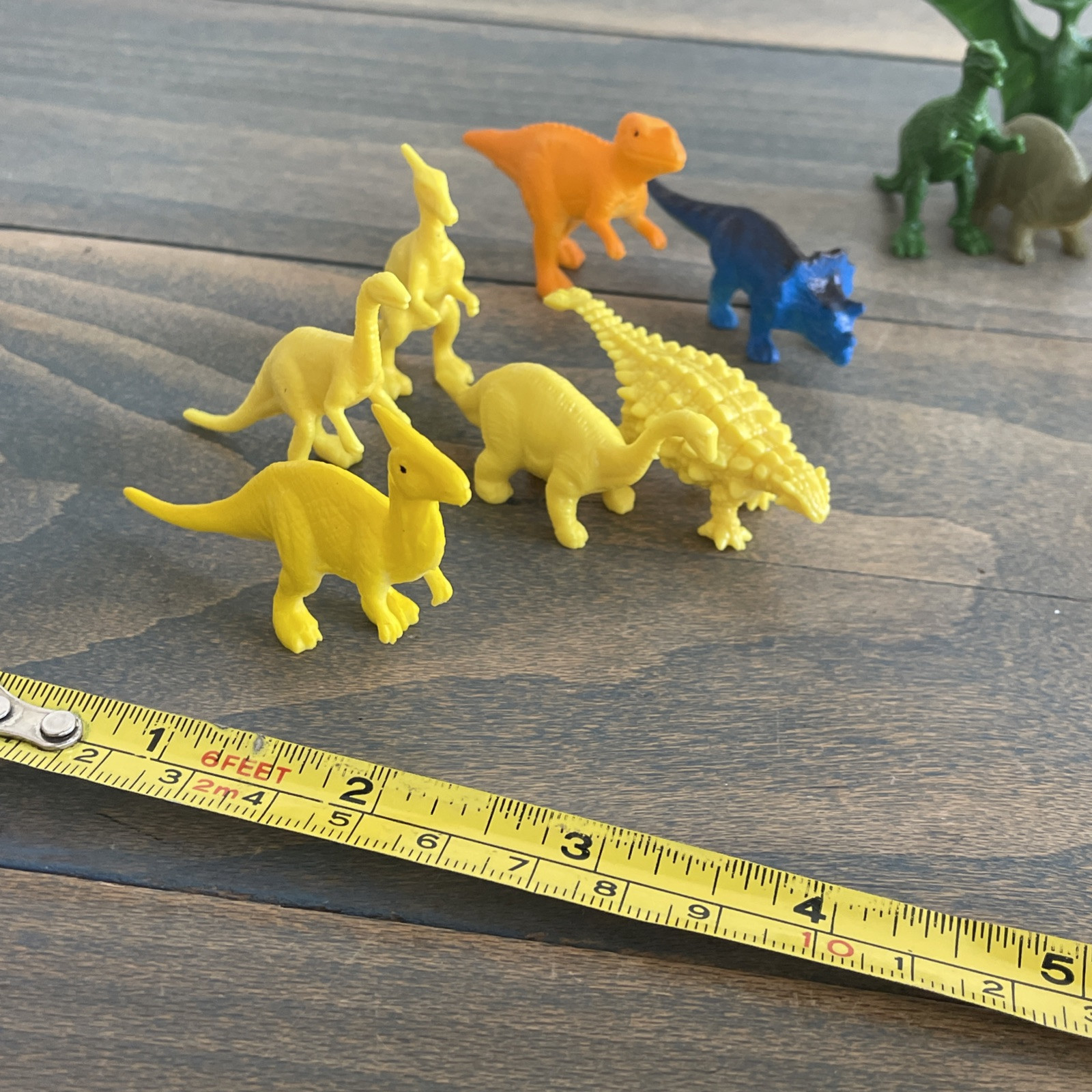Lot 20 Mini Dinosaur Toys Plastic Rubber Classroom Party Favor(L6)