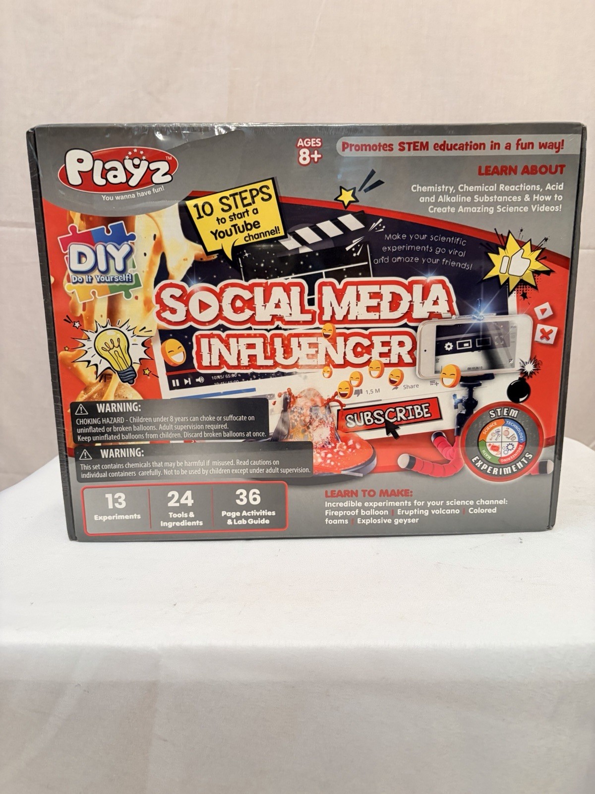 PLAYZ Social Media Influencer STEM Activity Kit. NIB.