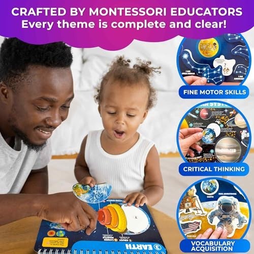 Montessori Busy Book for Kids 4-8 | Educational Learning Activities for Toddlers