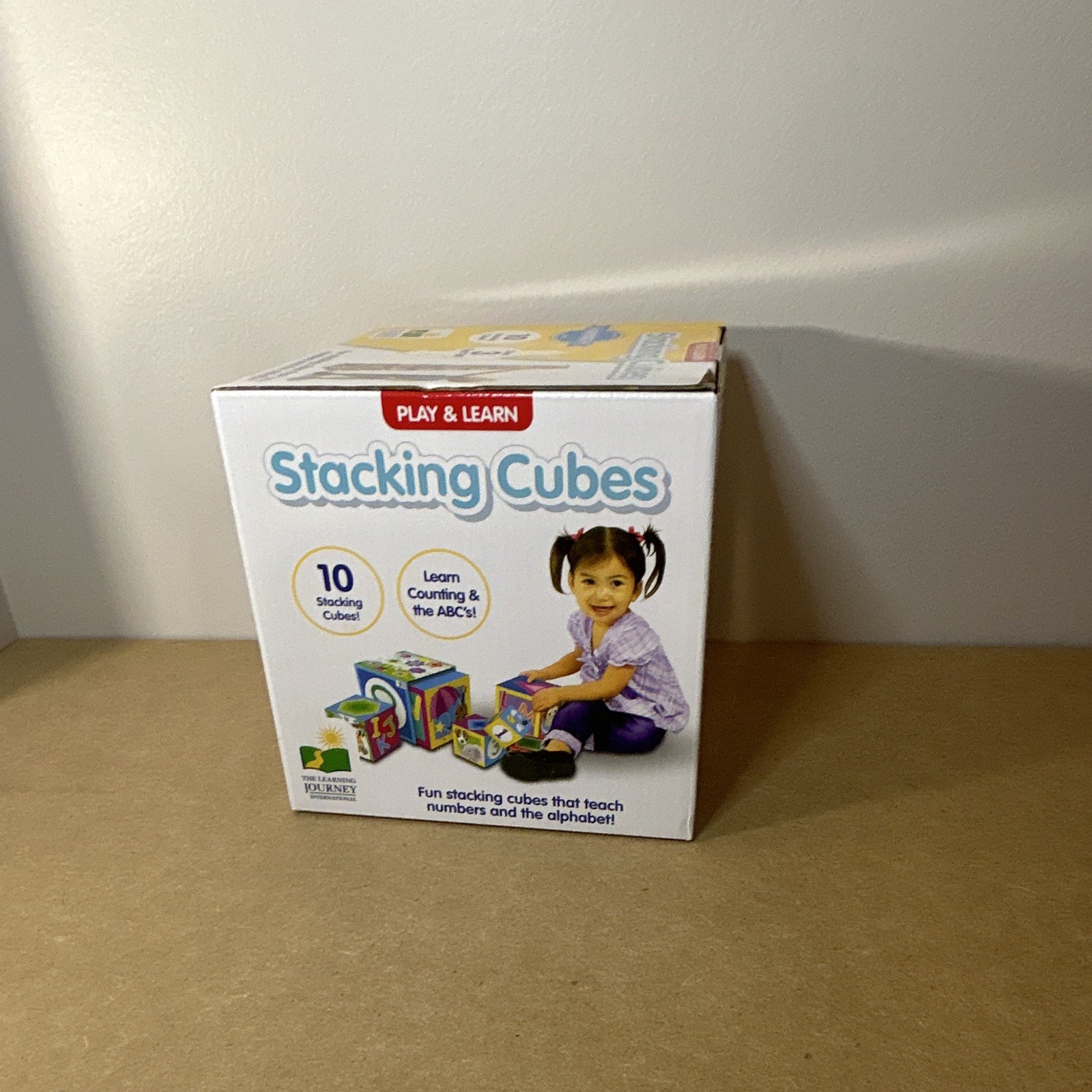 The Learning Journey Play & Learn Stacking Cubes, 10pc Multicolor Alphabet