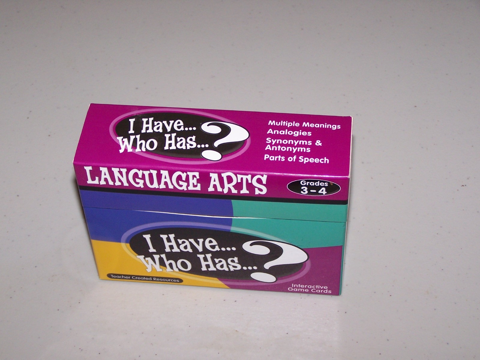 Teacher Created I Have…Who Has? Language Arts Grades 3-4 Interactive New