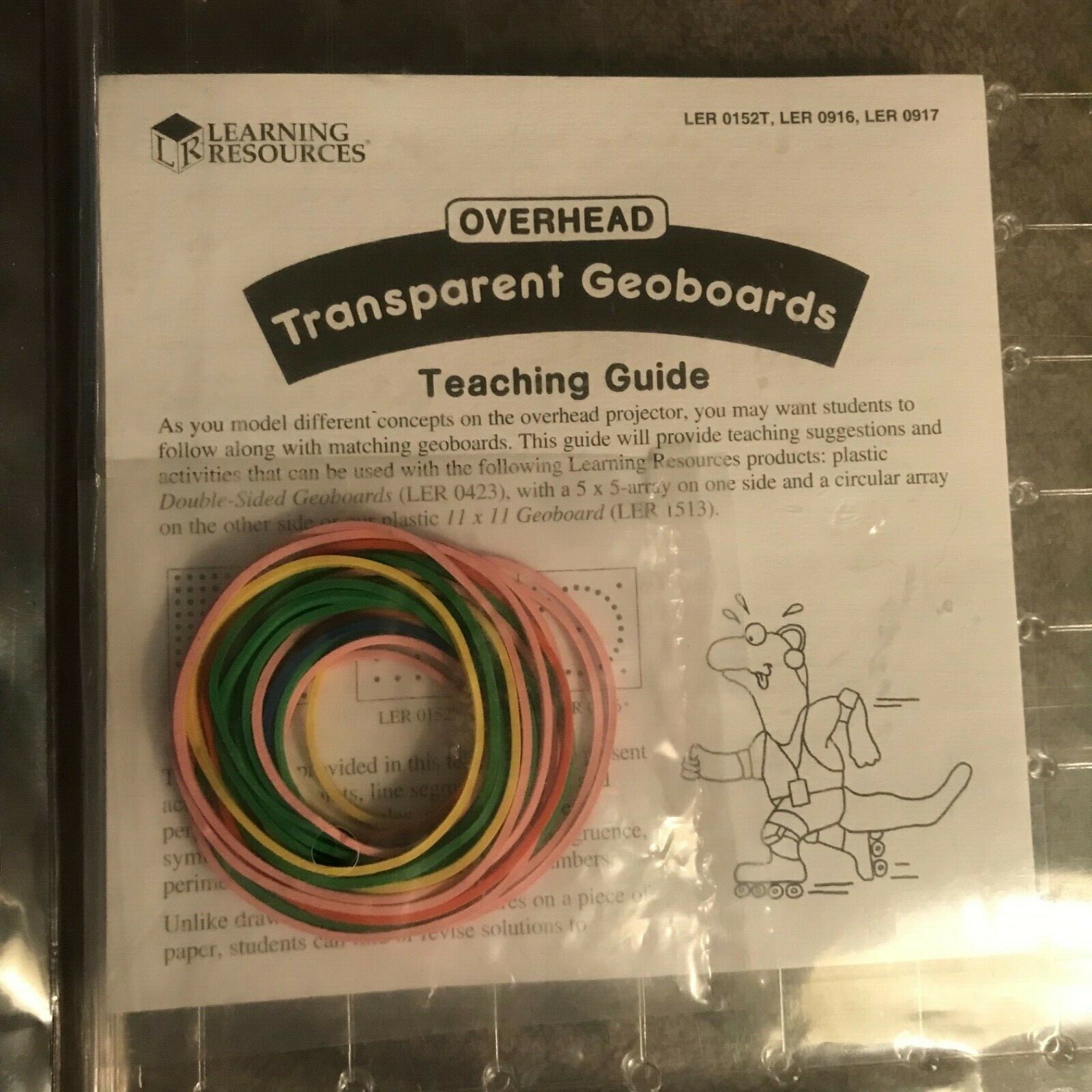 Learning Resources 11 X 11 Pin Transparent Geoboard w/ Circle Geoboard