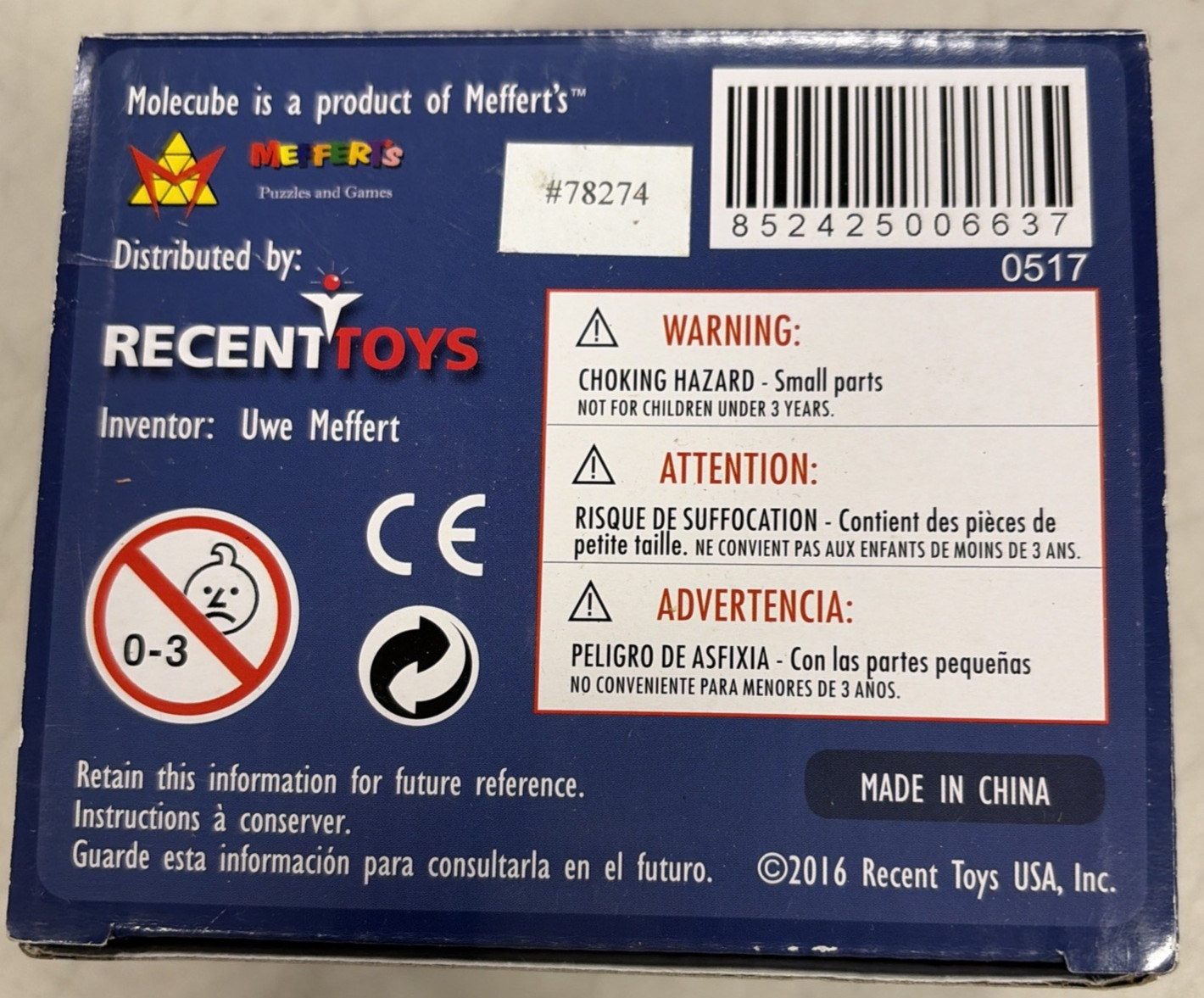Molecube Meffert’s Brainteaser Recent Toys NEW