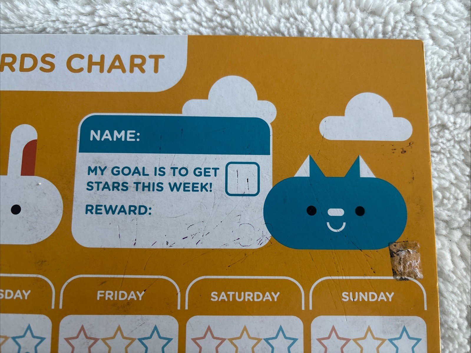 Kinderberries Magnetic Rewards Chart Behavior Goals Chors Chart Dry Erase
